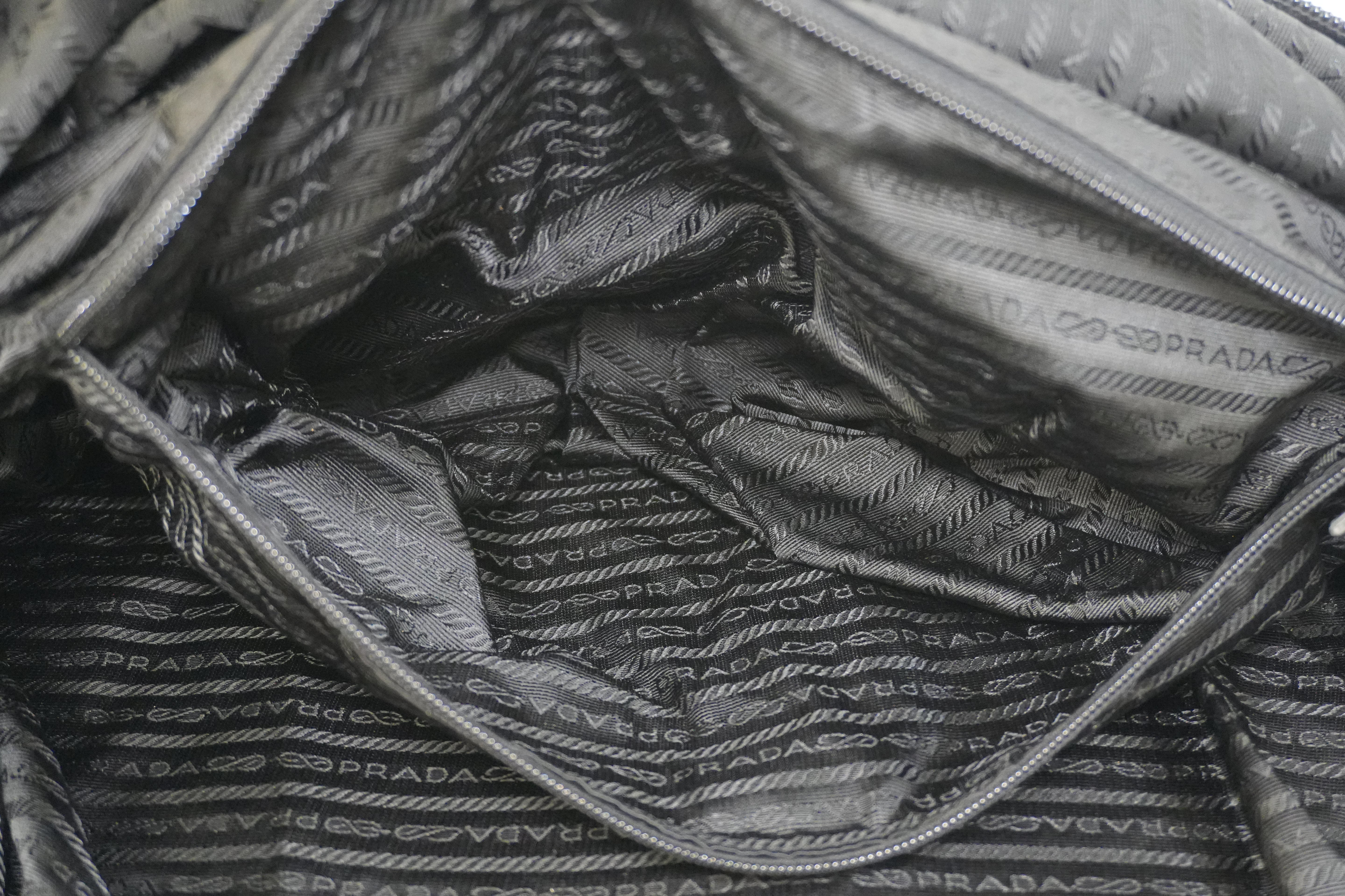 Pre-owned Prada Nylon Travel Bag Black
