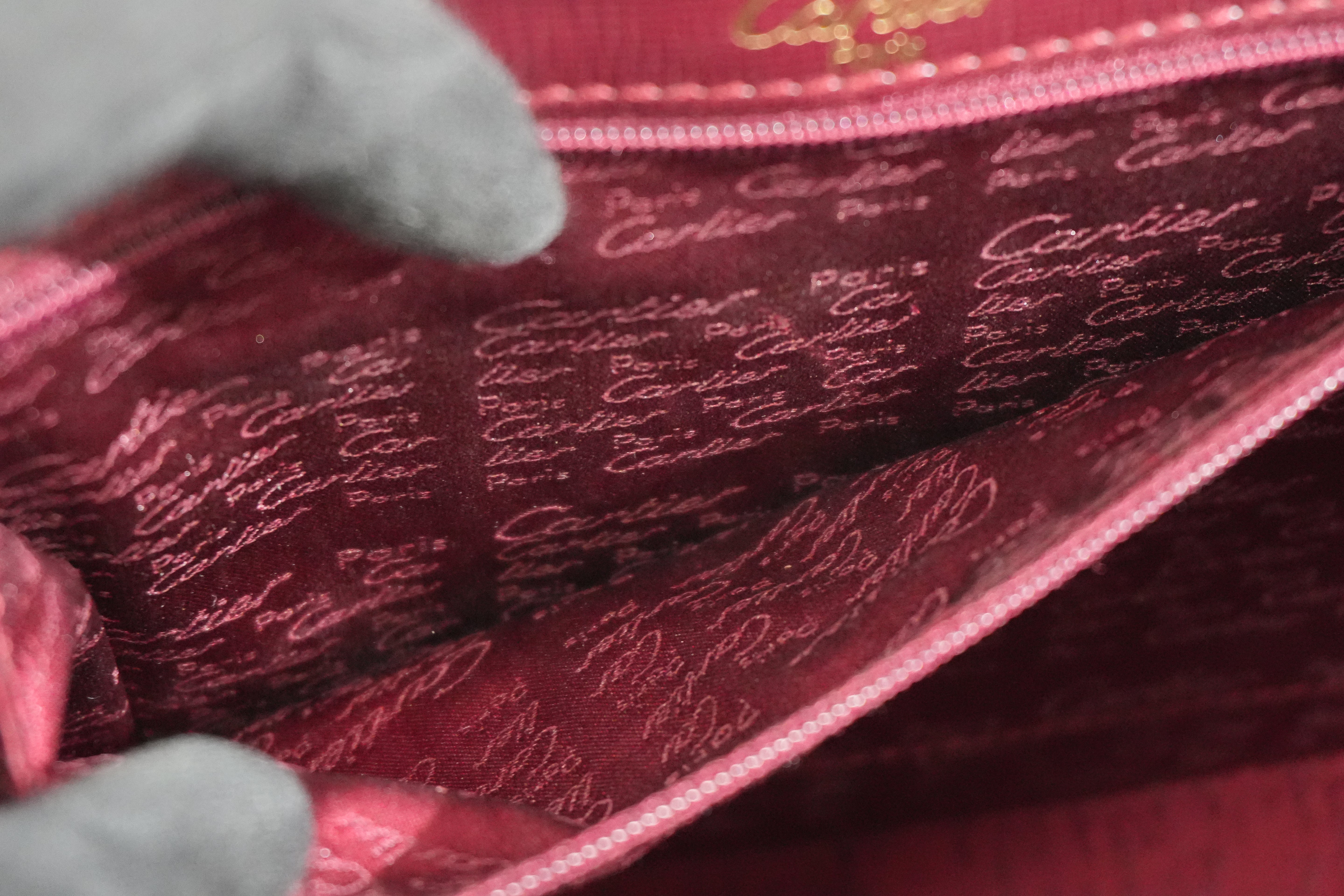 Pre-owned Cartier Must De Cartier Crossbody Bag Burgundy