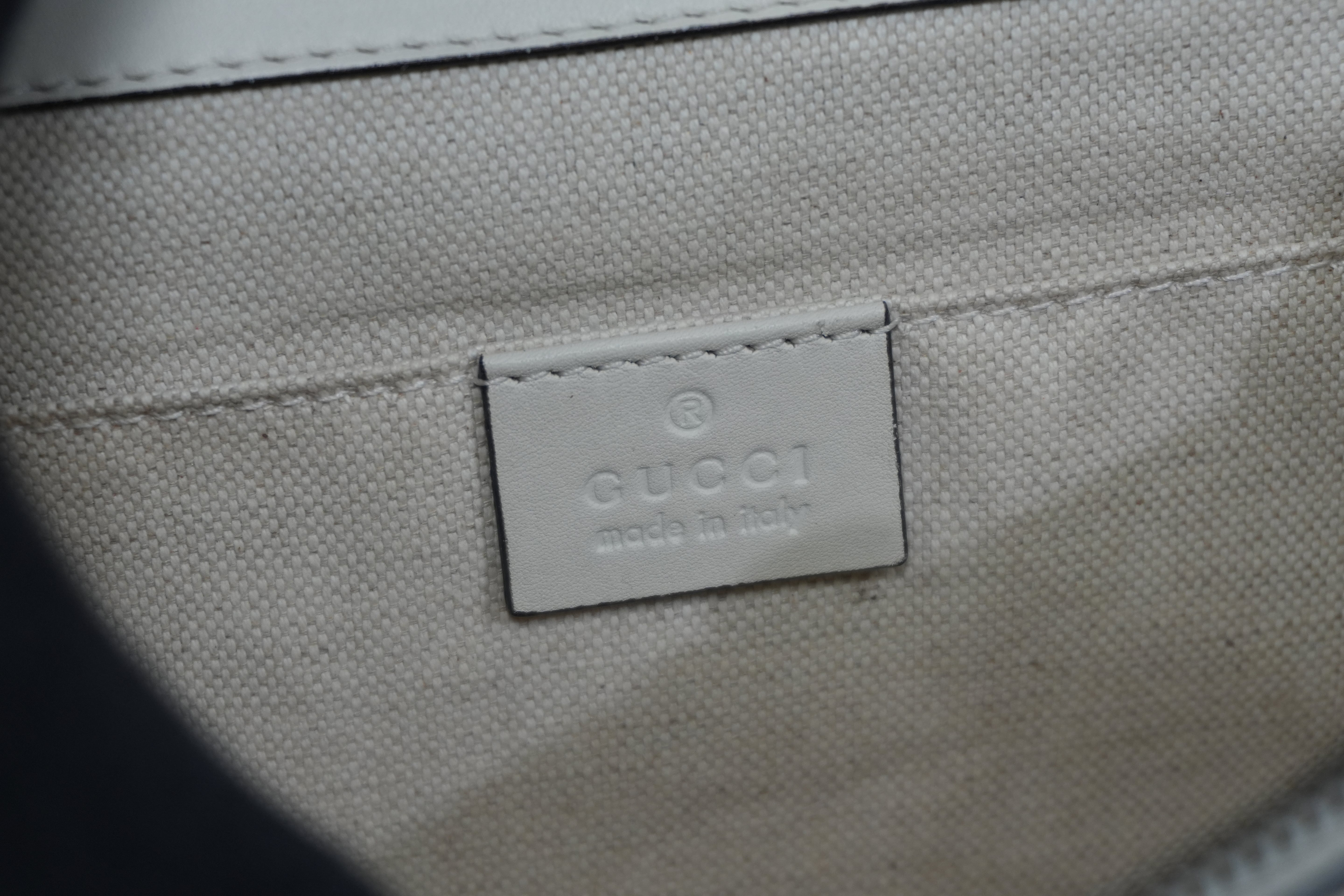 Pre-owned Gucci Two Way Dionysus Bamboo Shoulder Bag White