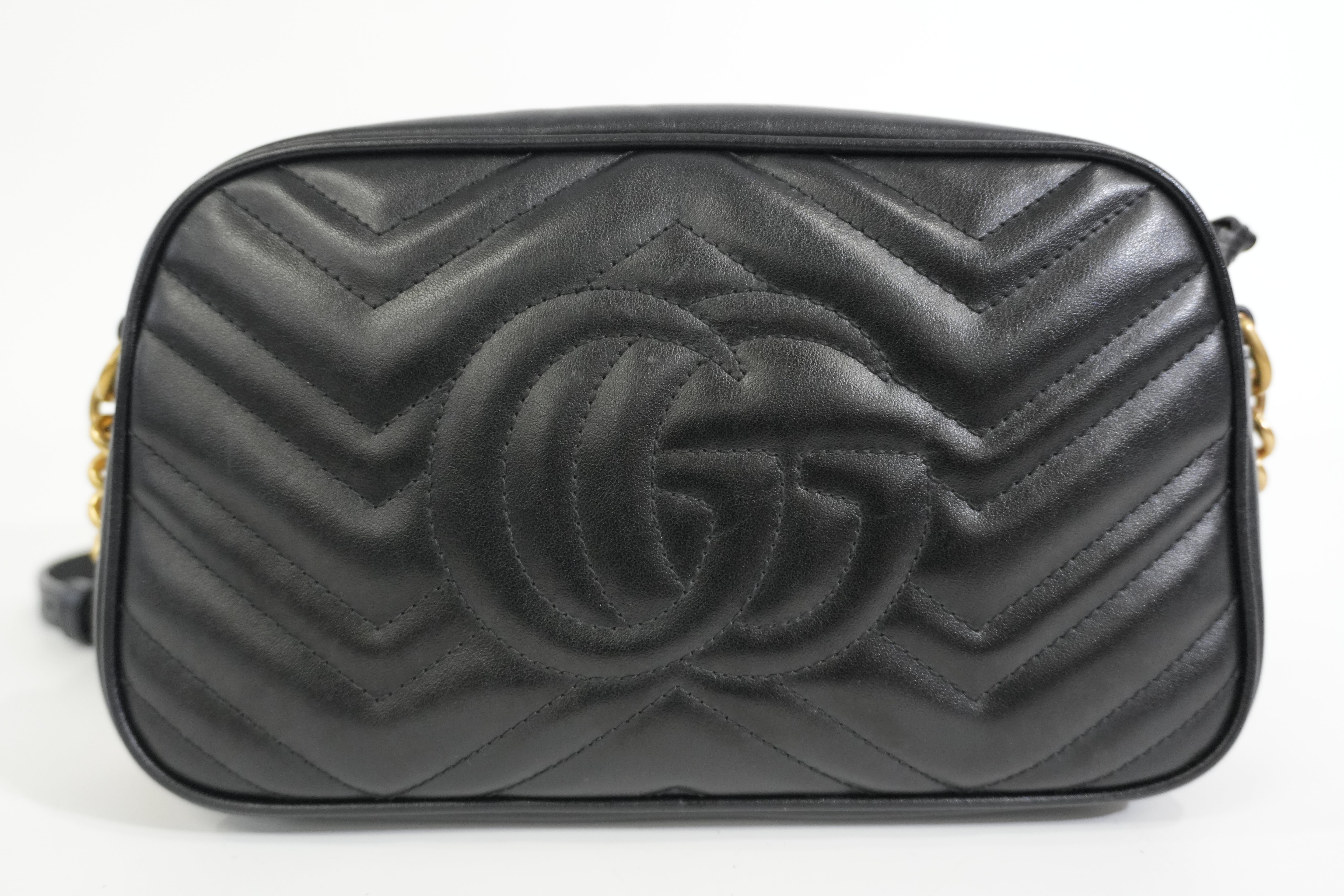 Pre-owned Gucci Marmont Shoulder Bag Black