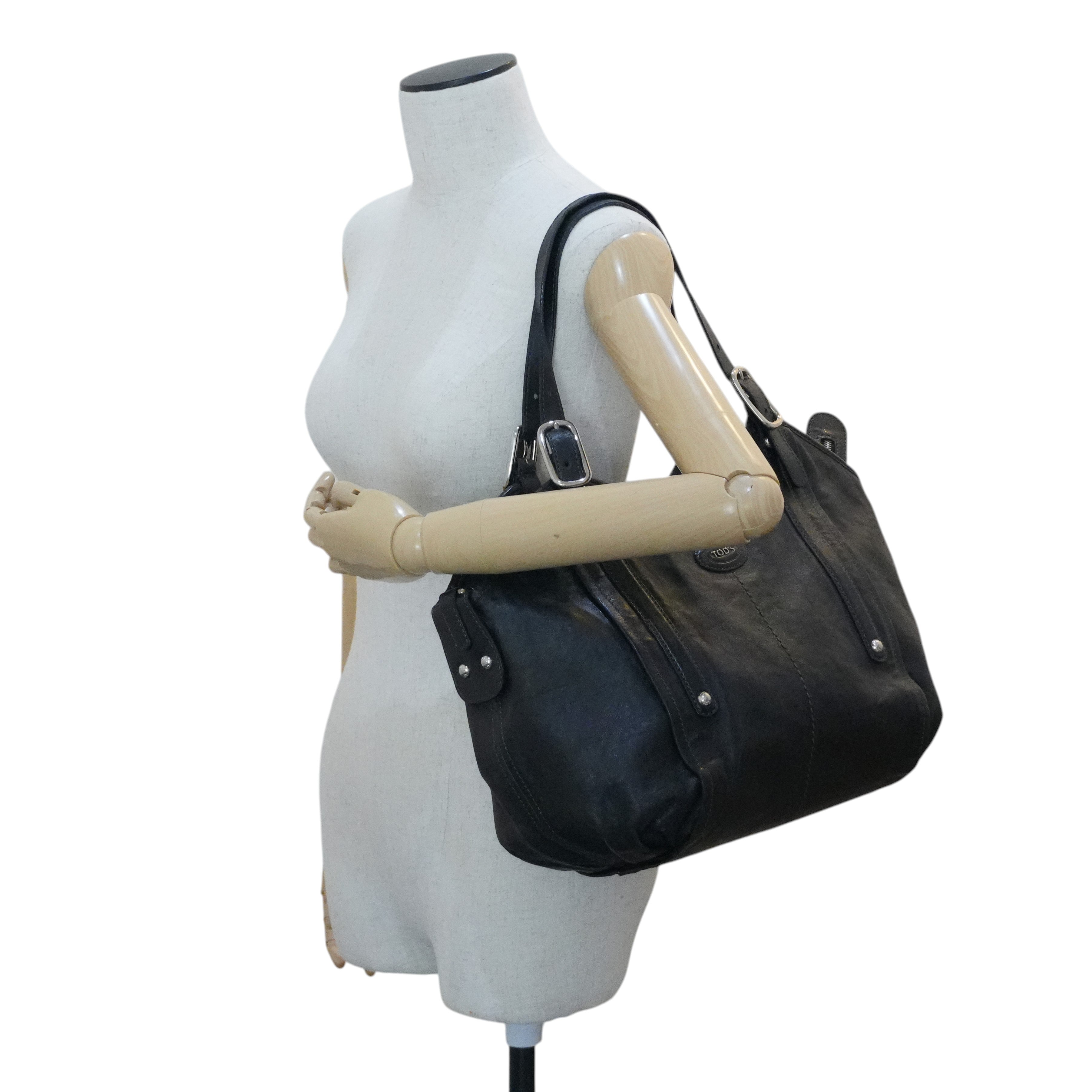 Pre-owned Tods Tote Bag Black