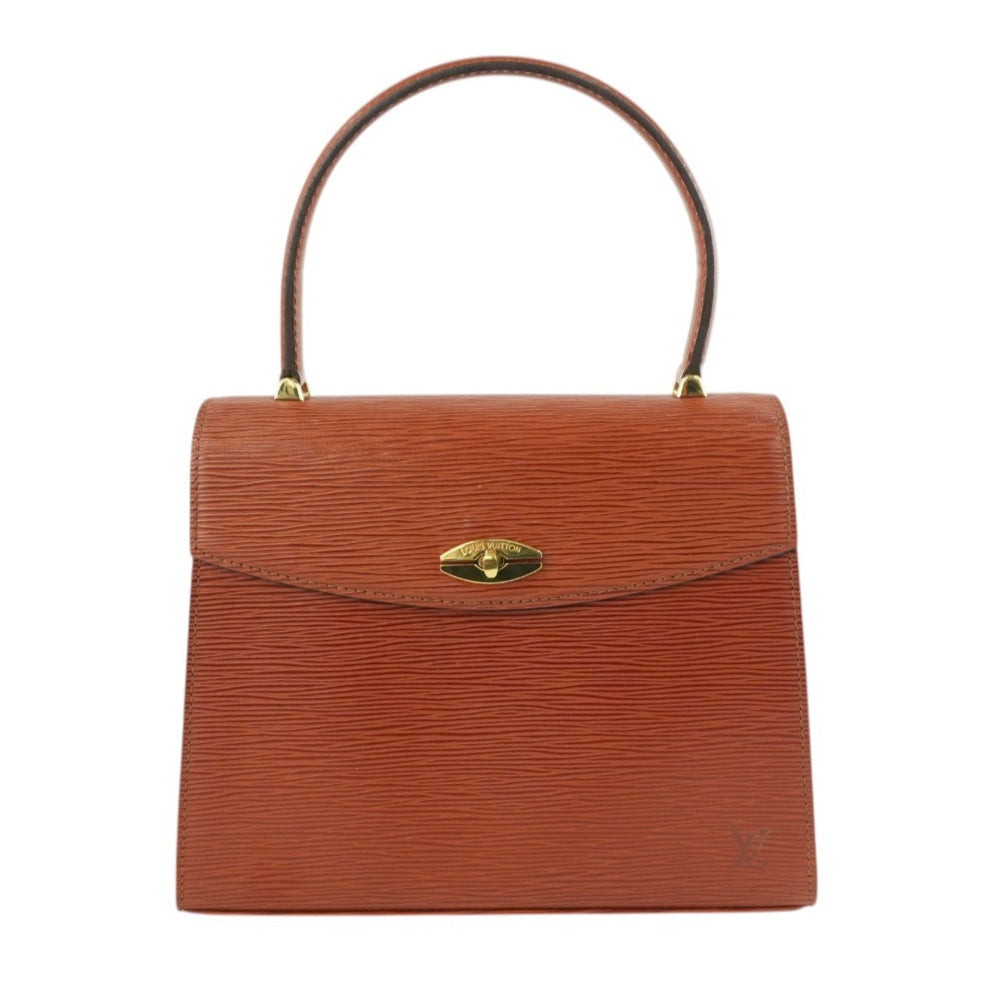 Louis Vuitton Malesherbe Handbag Epi Kenya Brown Used