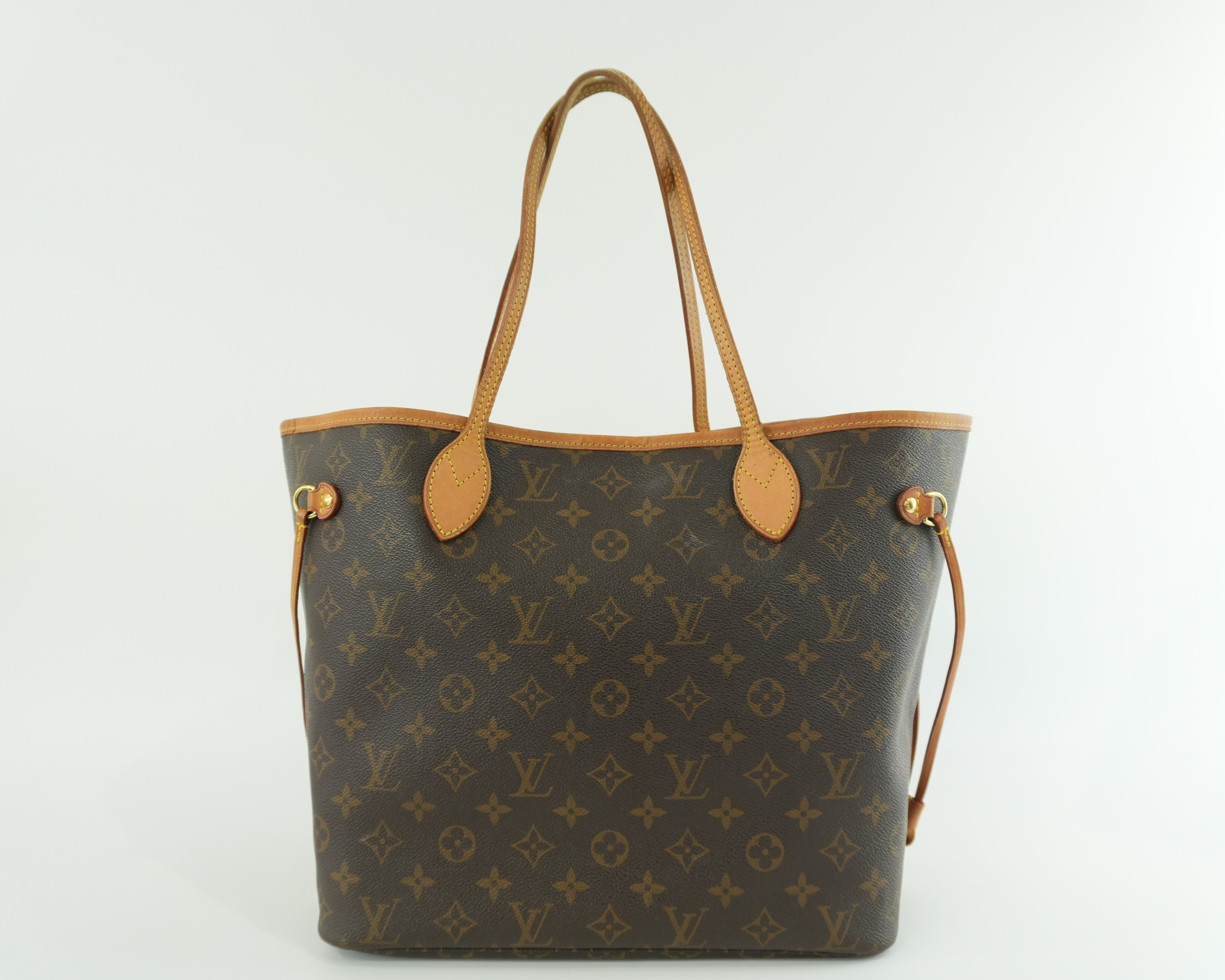 Louis Vuitton Neverfull MM Shoulder Tote Bag Used