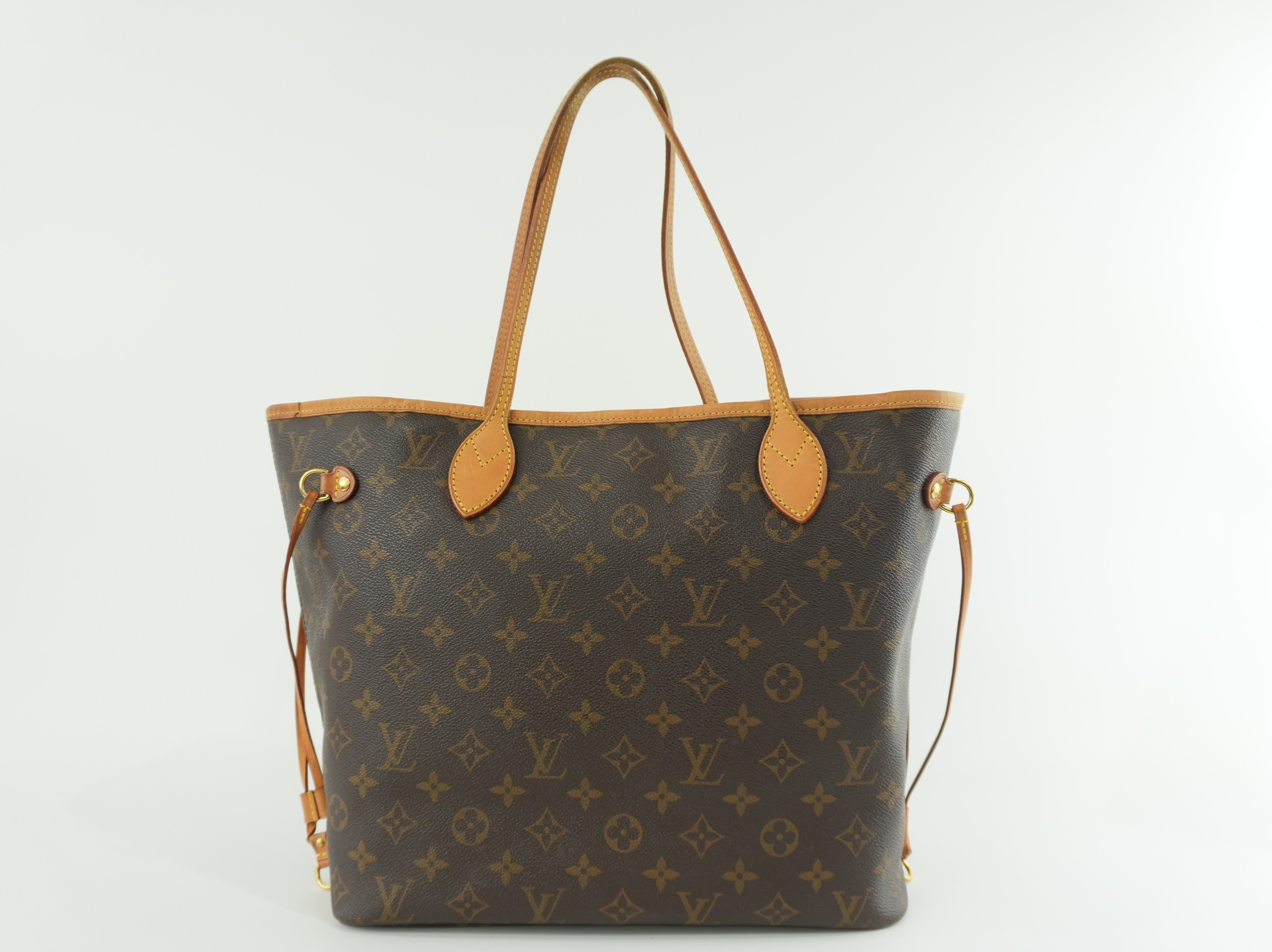 Louis Vuitton Neverfull MM Shoulder Tote Bag Used