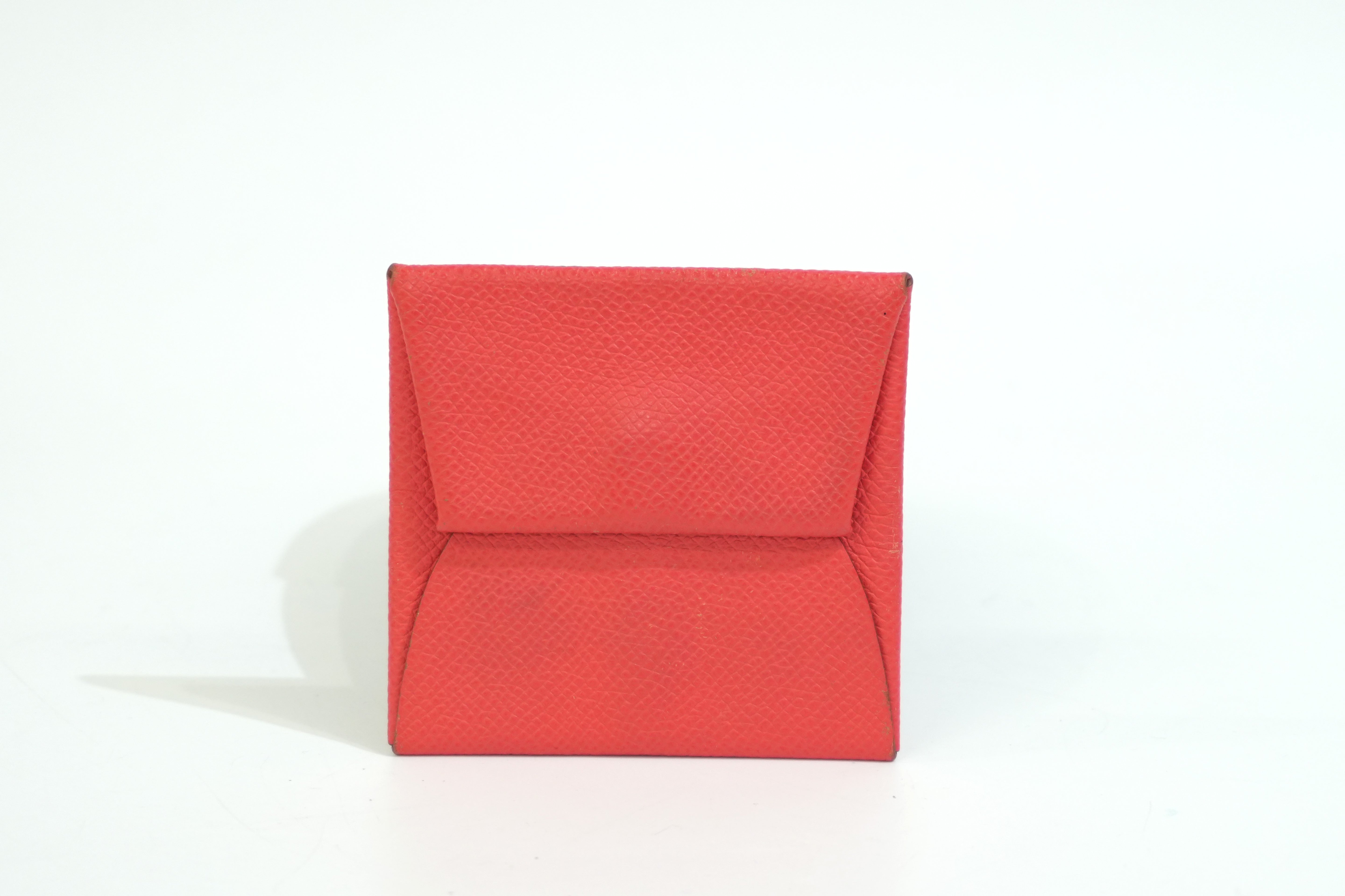 Pre-owned Hermes Leather Money Clip Red