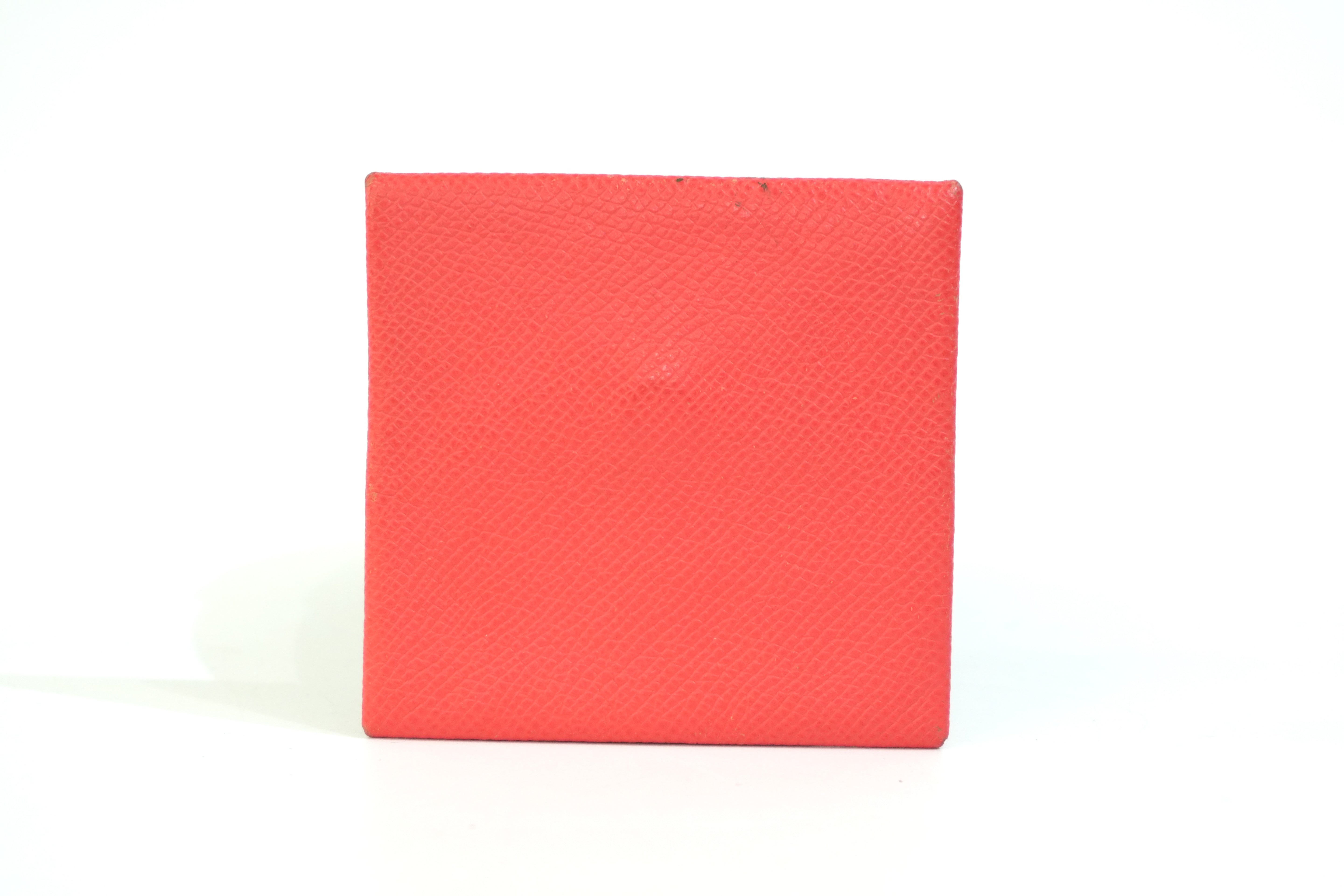 Pre-owned Hermes Leather Money Clip Red