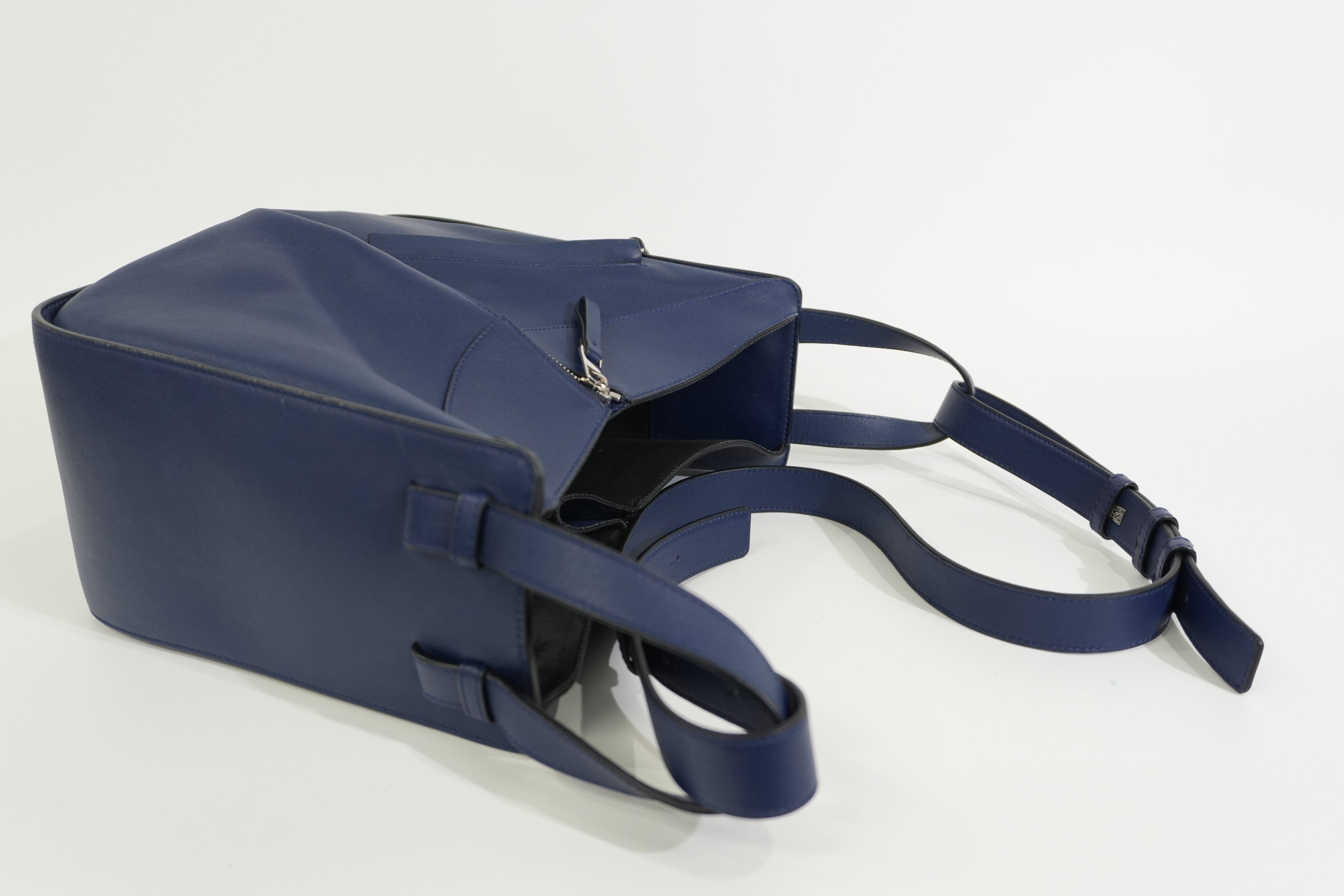 Pre-owned Loewe Hammock Shoulder Bag Navy Blue