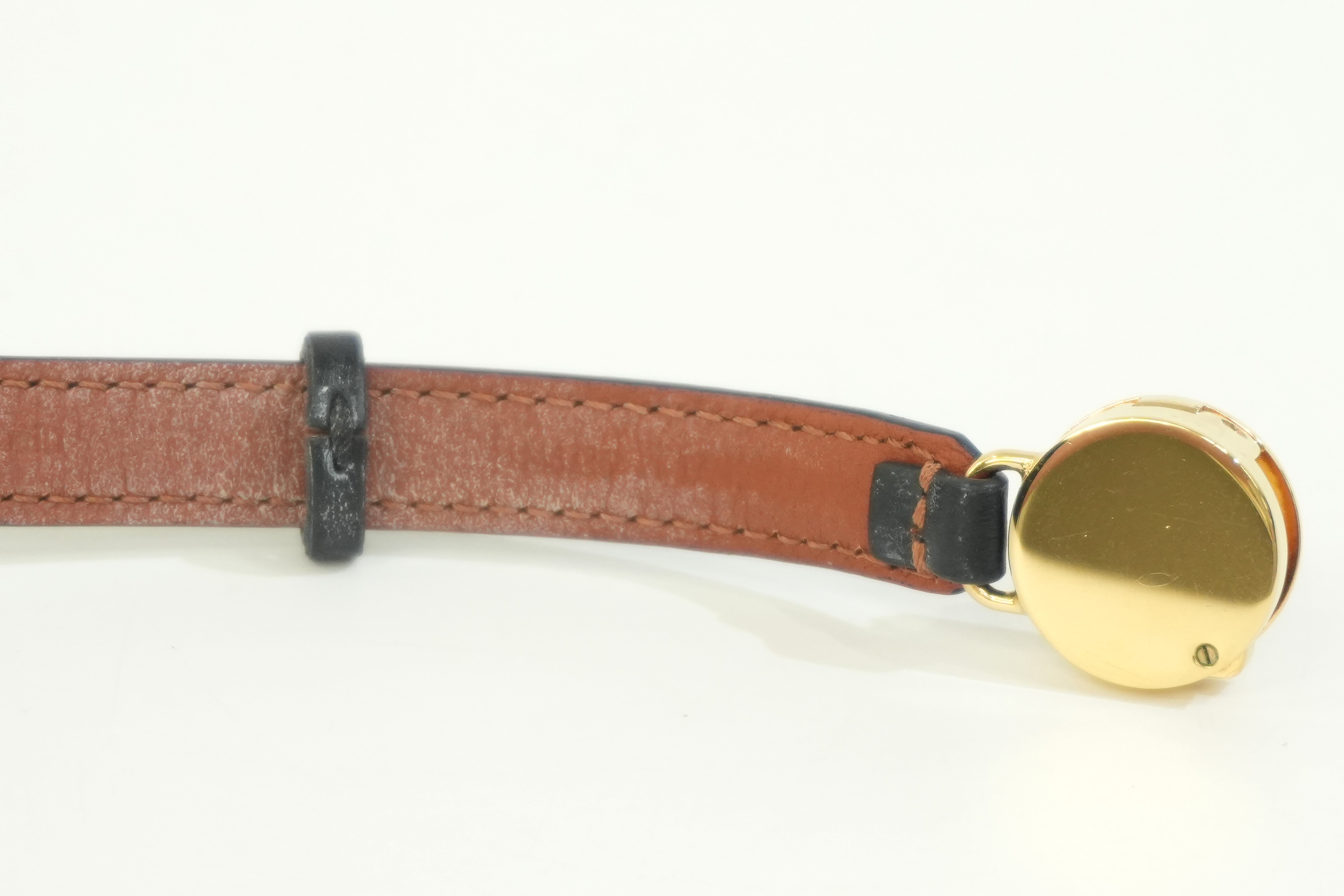 Pre-owned Louis Vuitton Leather Bracelet Navy Blue