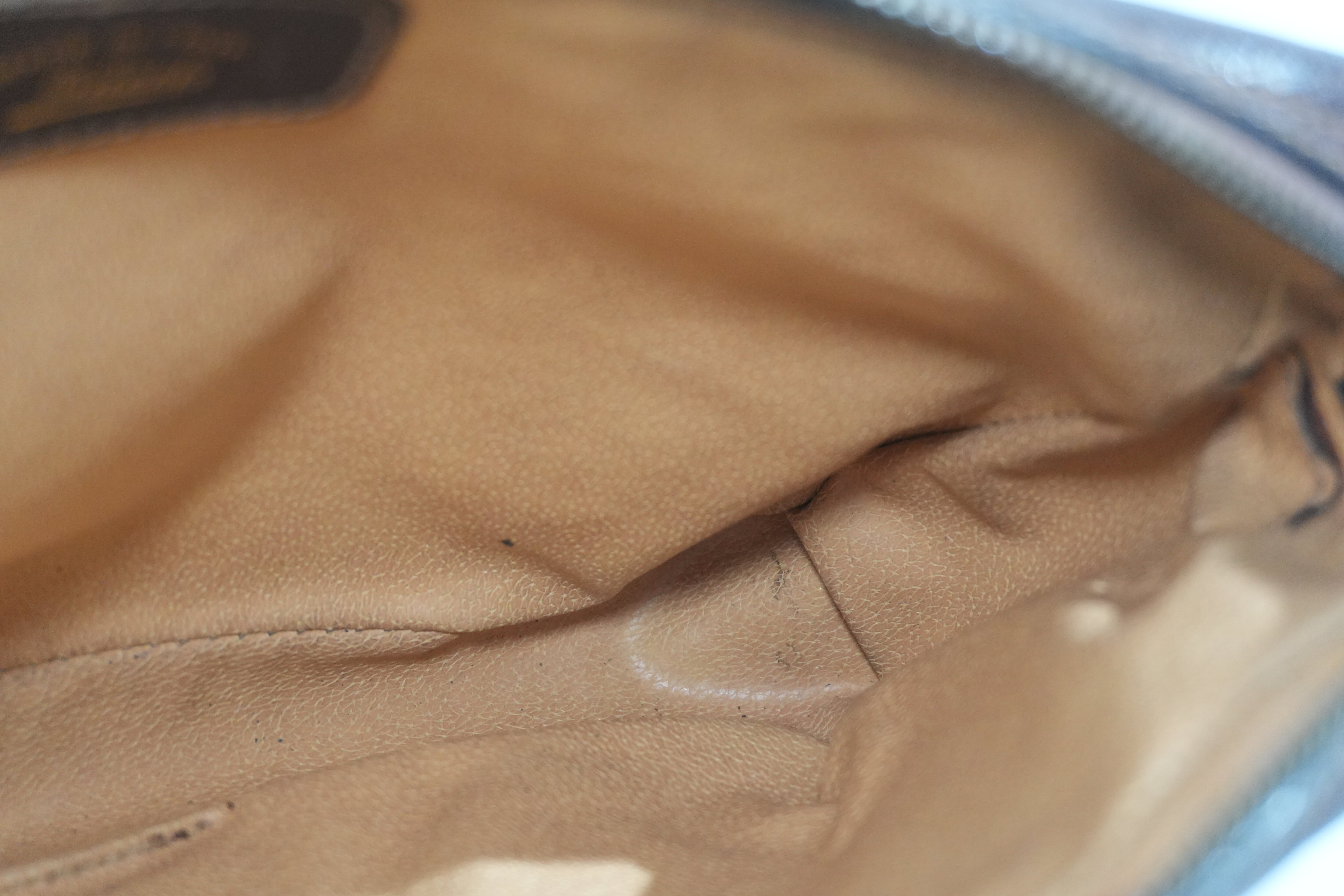 Pre-owned Gucci Guccisima Wrist Clutch Bag Brown