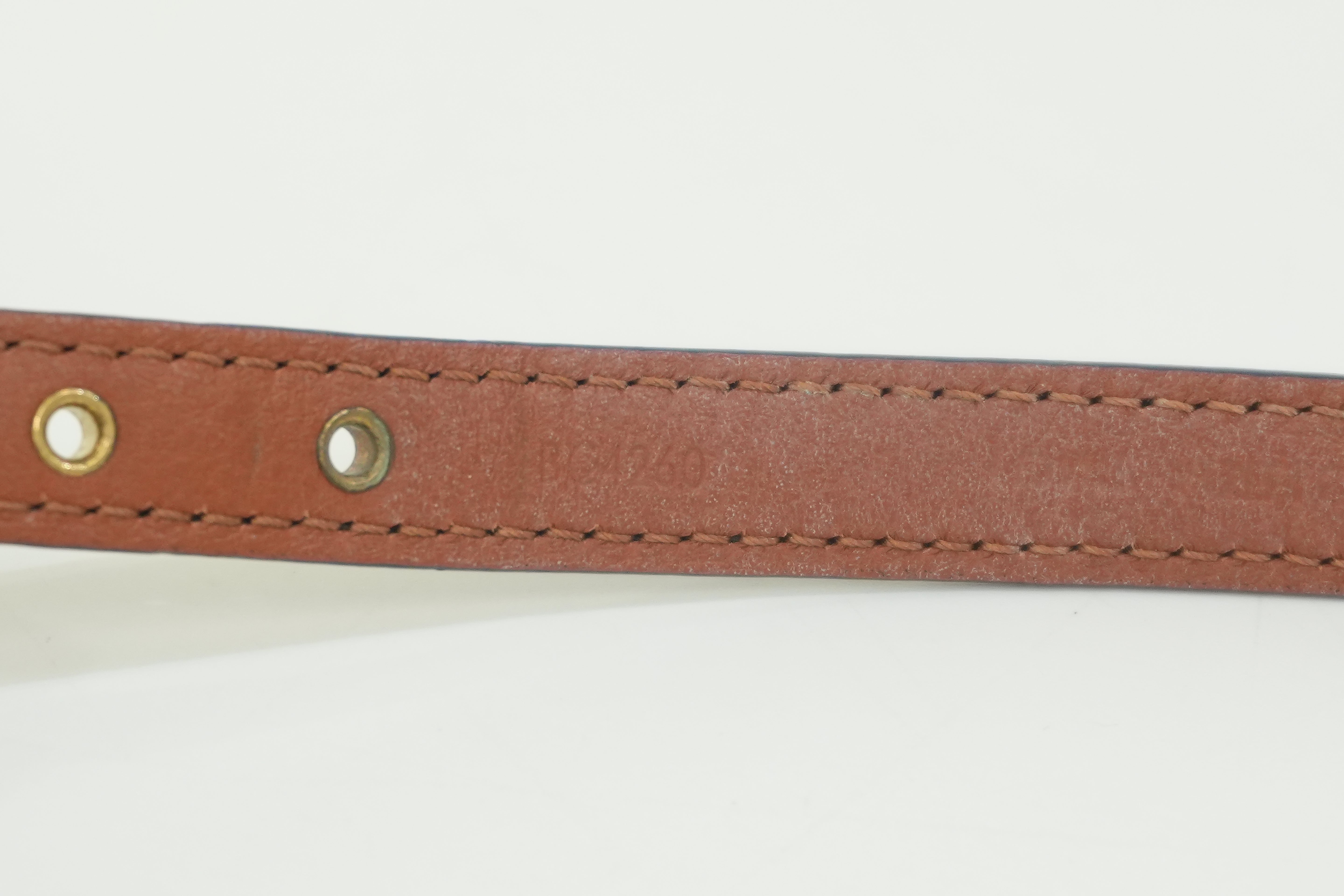 Pre-owned Louis Vuitton Leather Bracelet Navy Blue