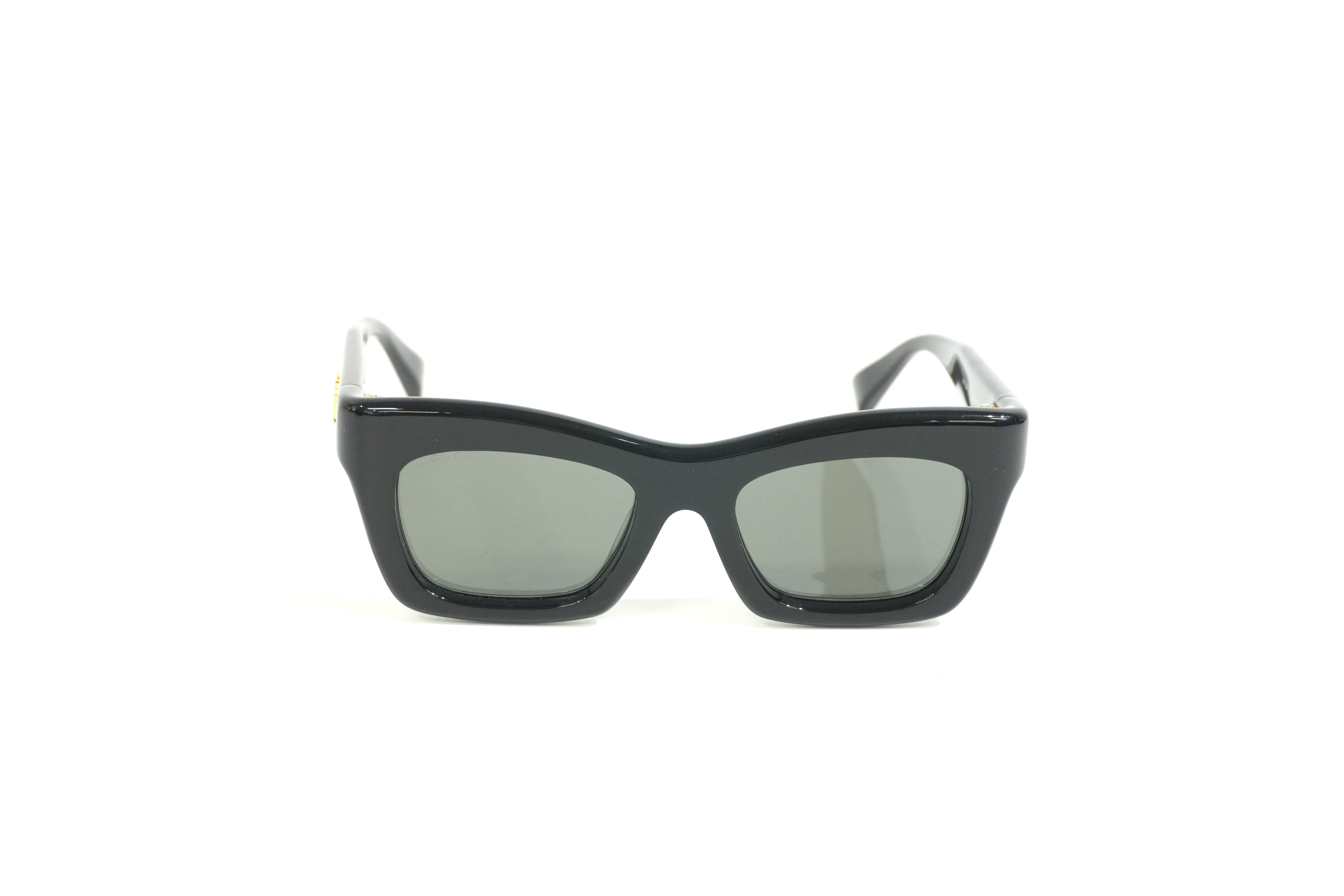 Pre-owned Gucci Cat Eye Sunglasses Black