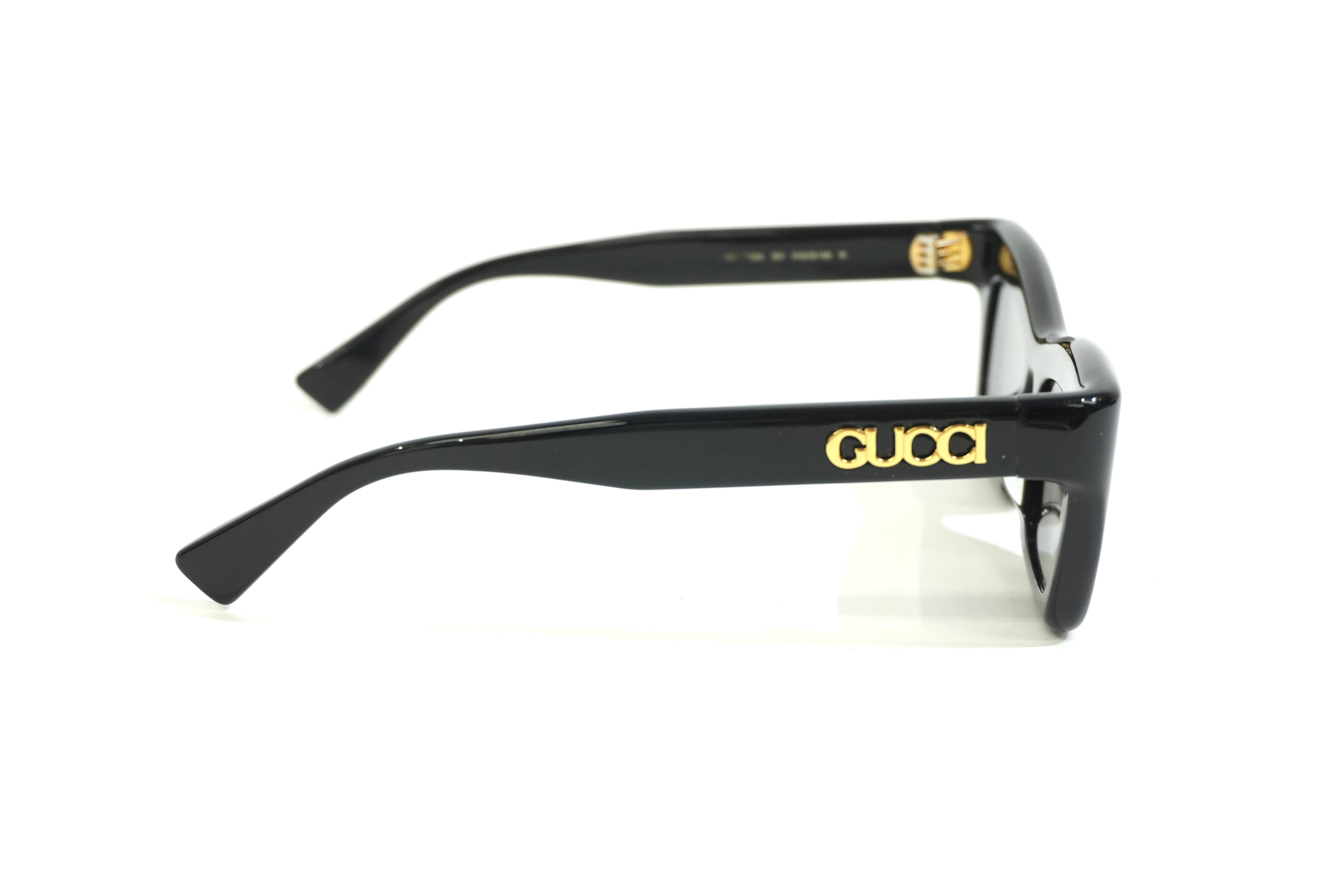 Pre-owned Gucci Cat Eye Sunglasses Black