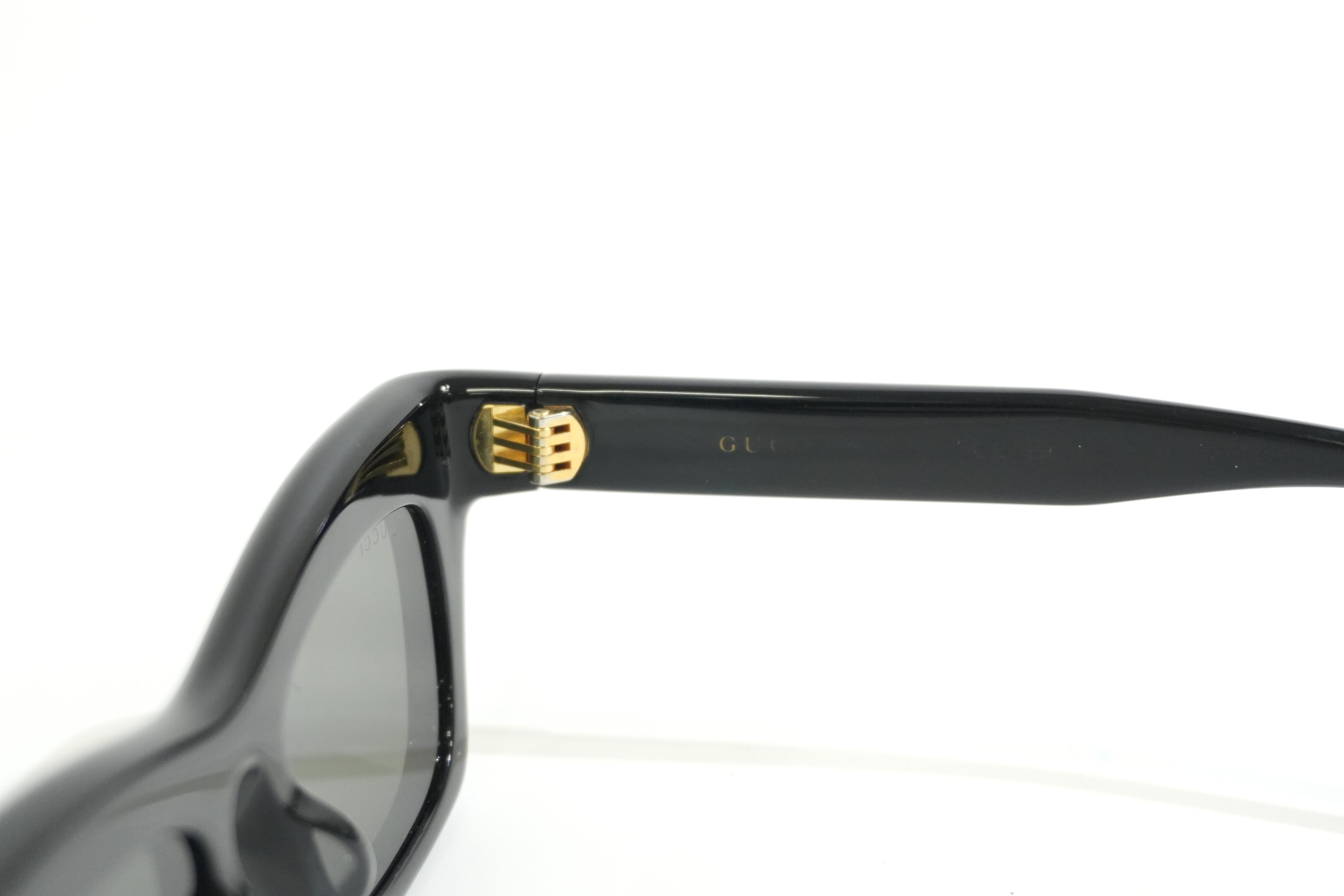 Pre-owned Gucci Cat Eye Sunglasses Black