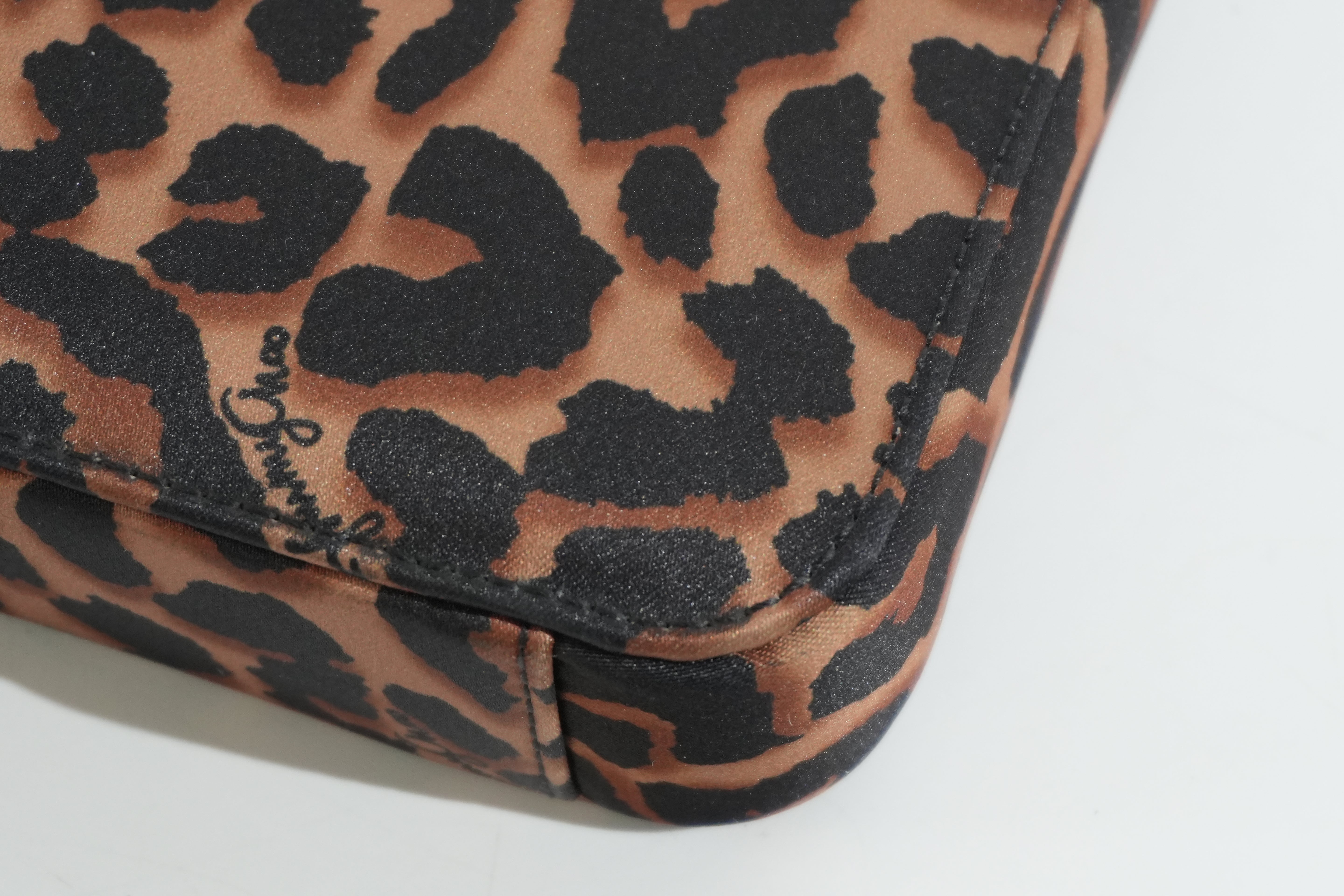 Pre-owned Jimmy Choo Animal Print Laptop Bag Brown