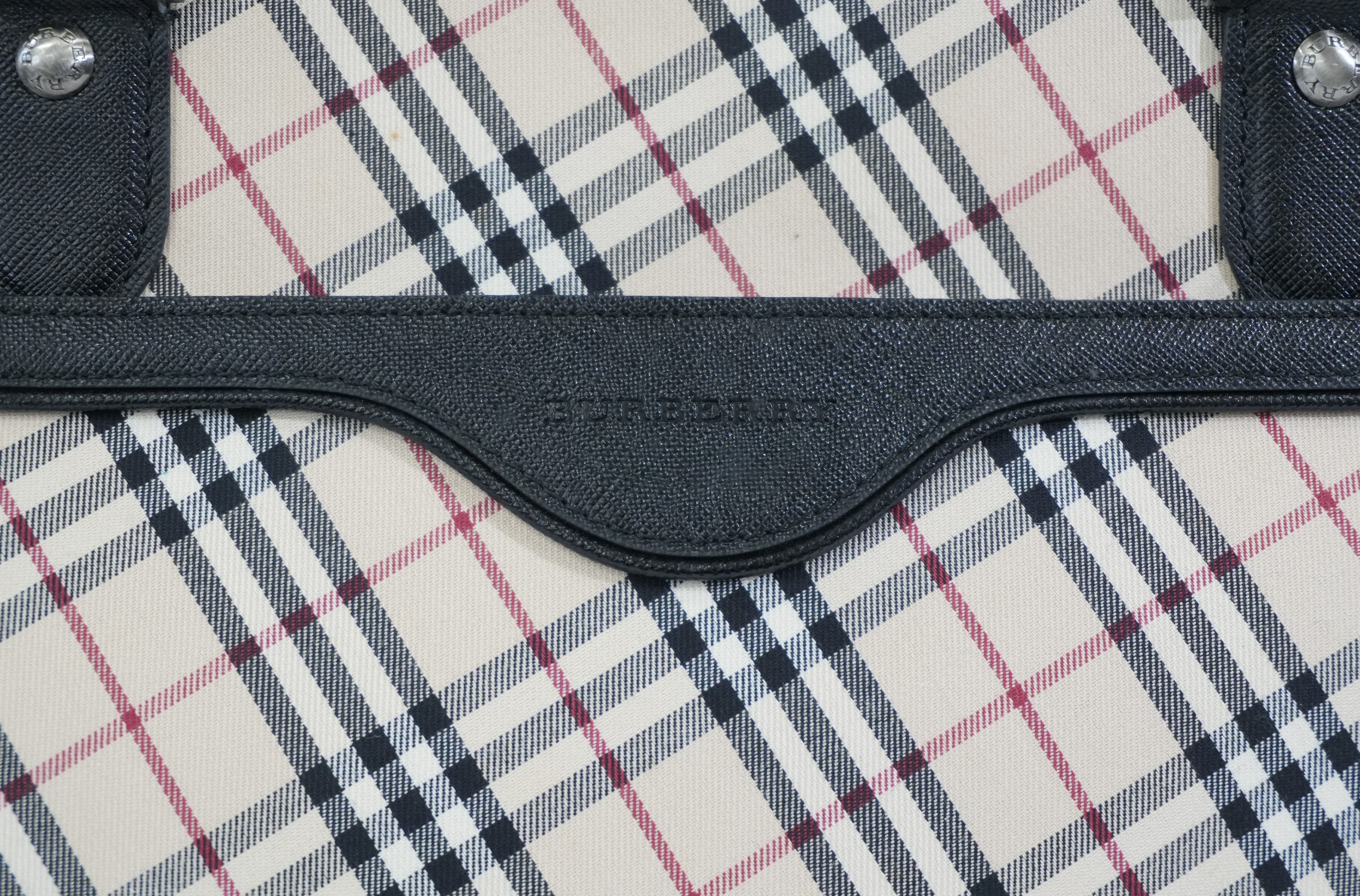 Pre-owned Burberry Nova Check Tote Bag Beige