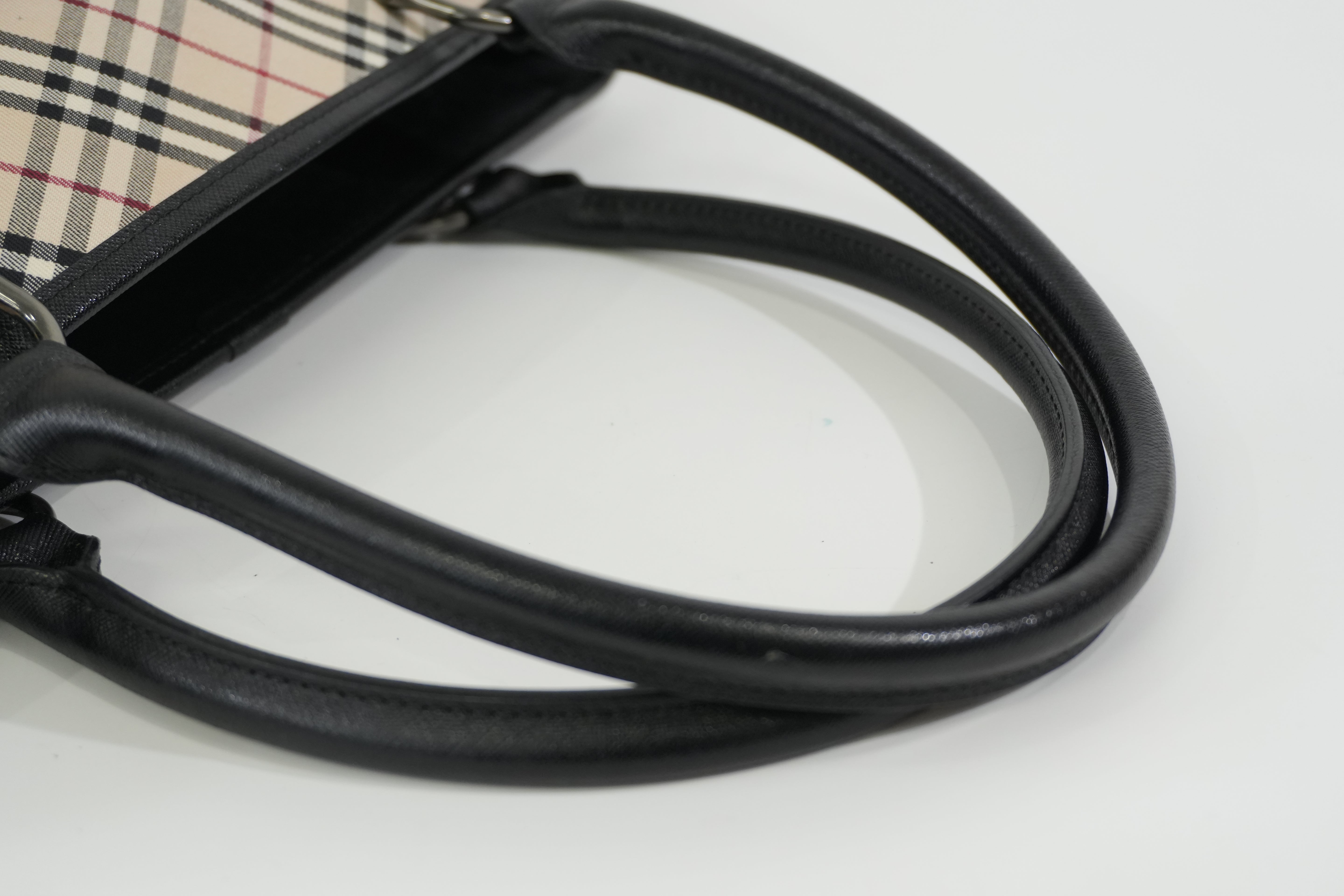 Pre-owned Burberry Nova Check Tote Bag Beige