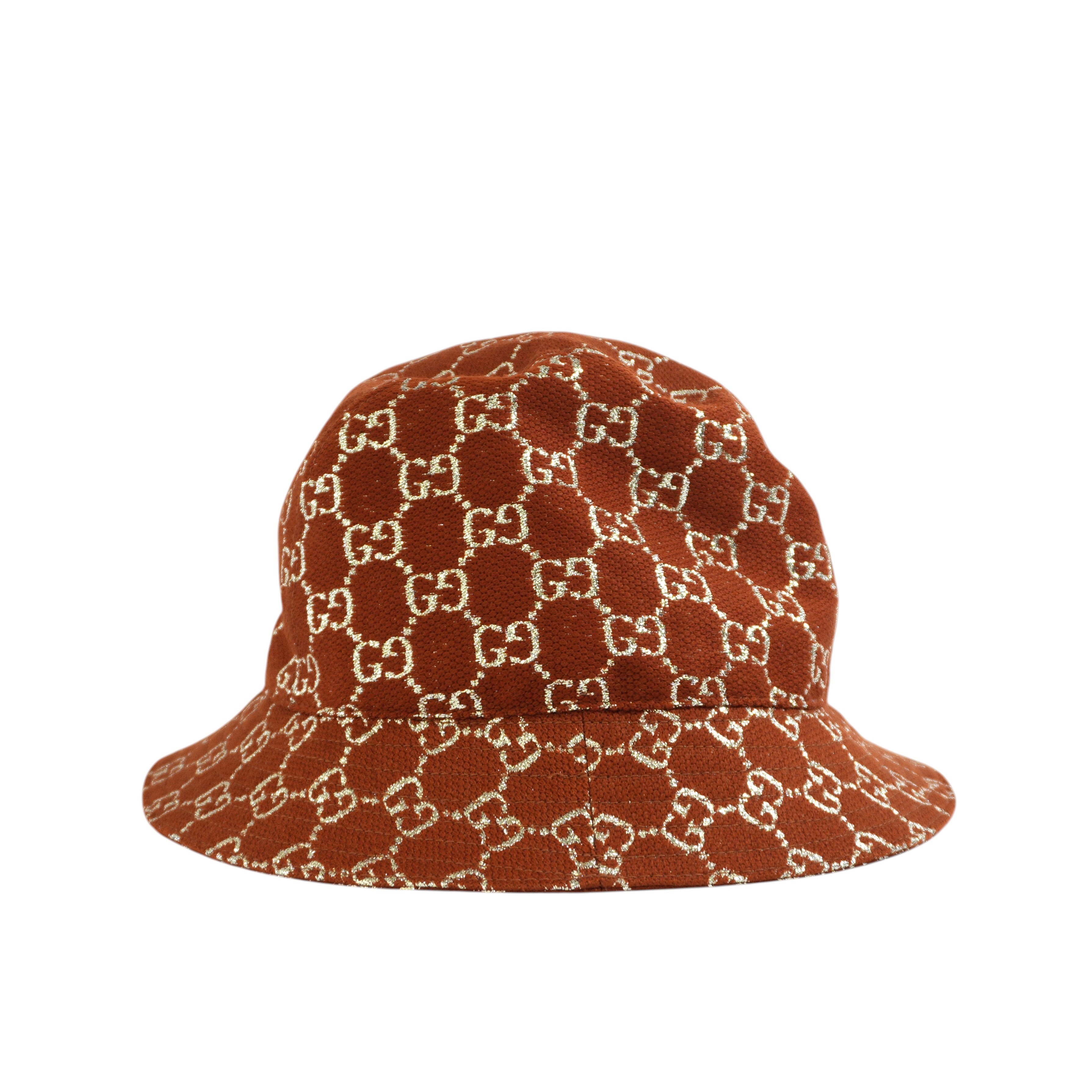 Pre-owned Gucci Guccisima Bucket Hat Brown