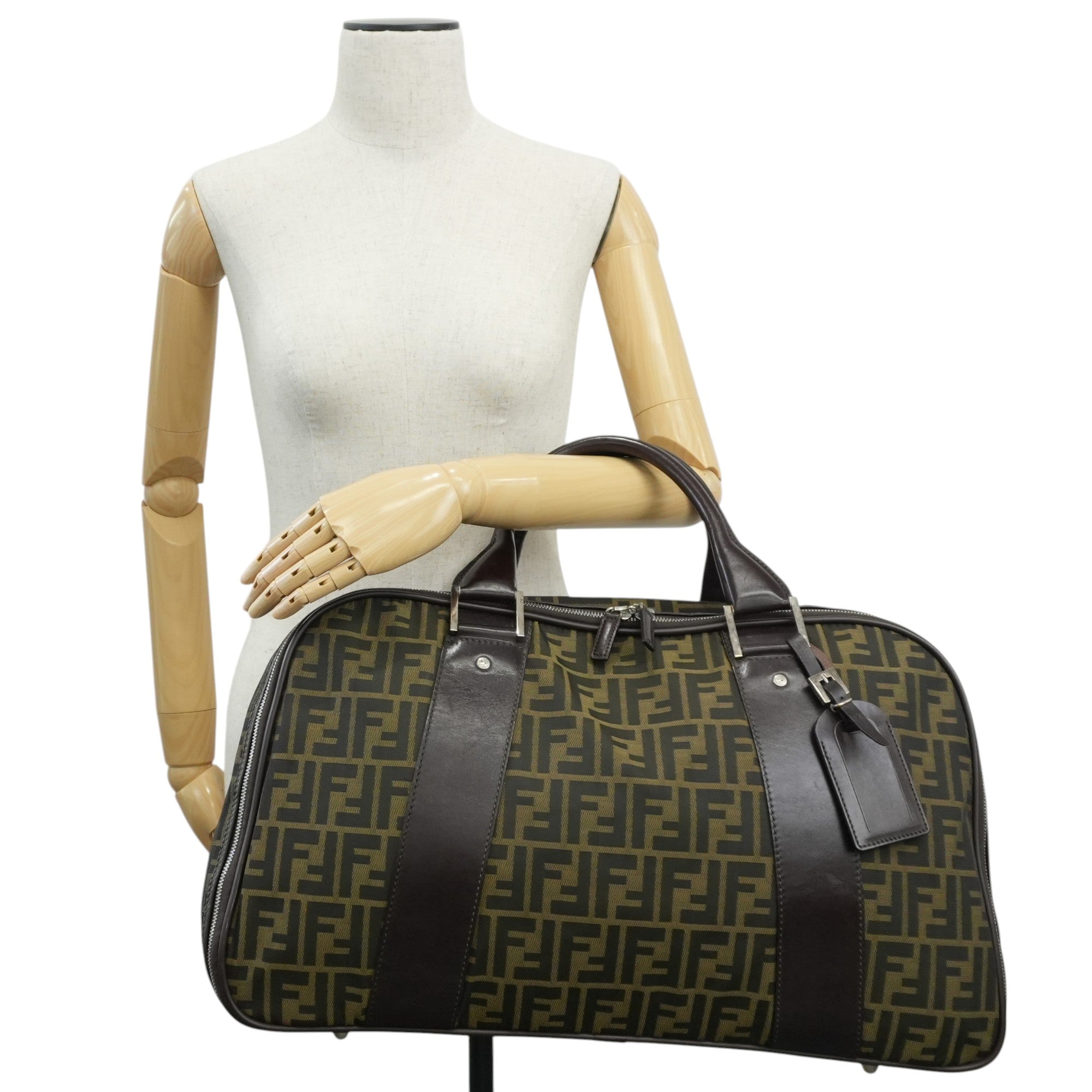 Pre-owned Fendi Zucca Duffle Bag Used