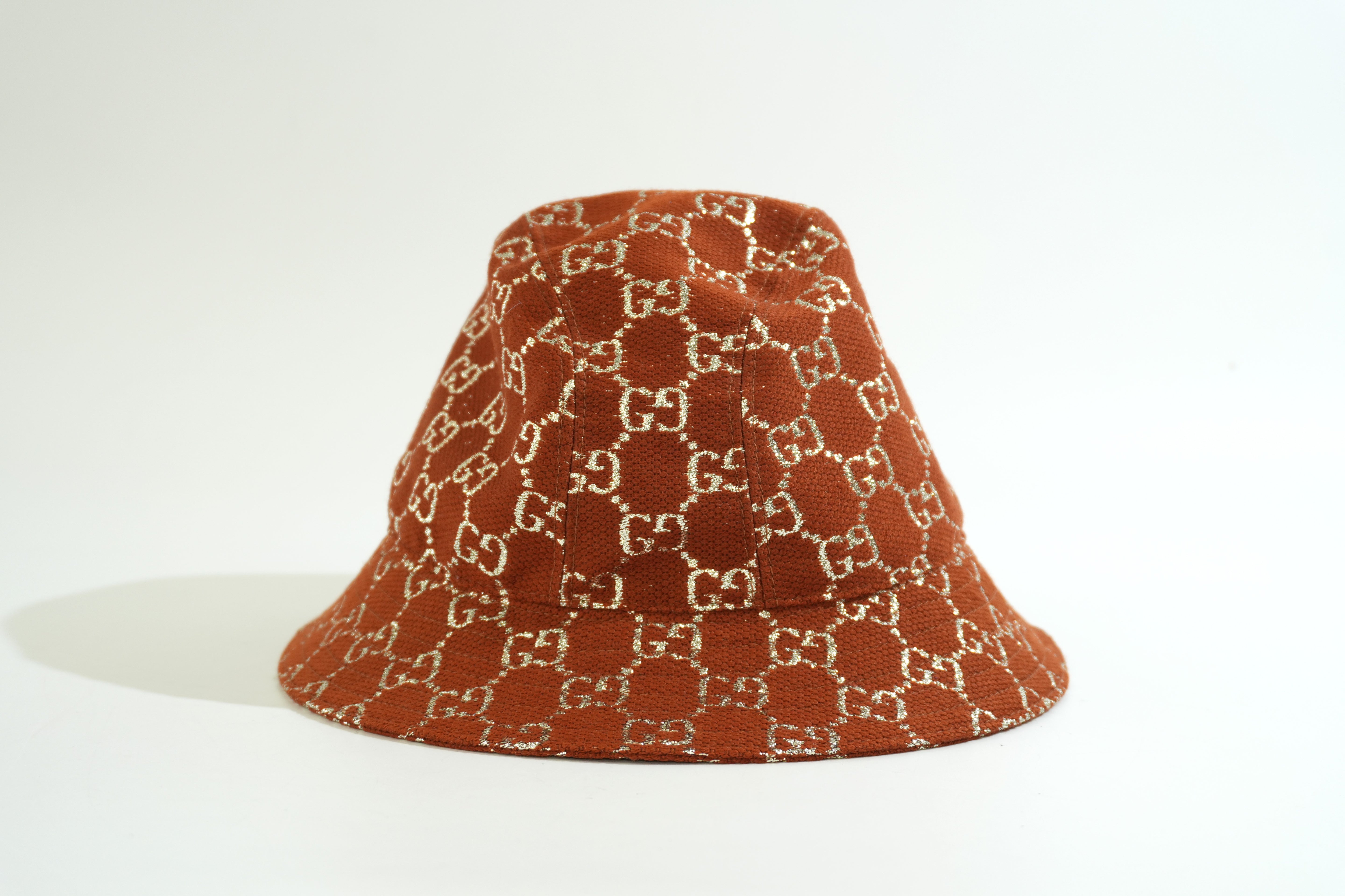 Pre-owned Gucci Guccisima Bucket Hat Brown