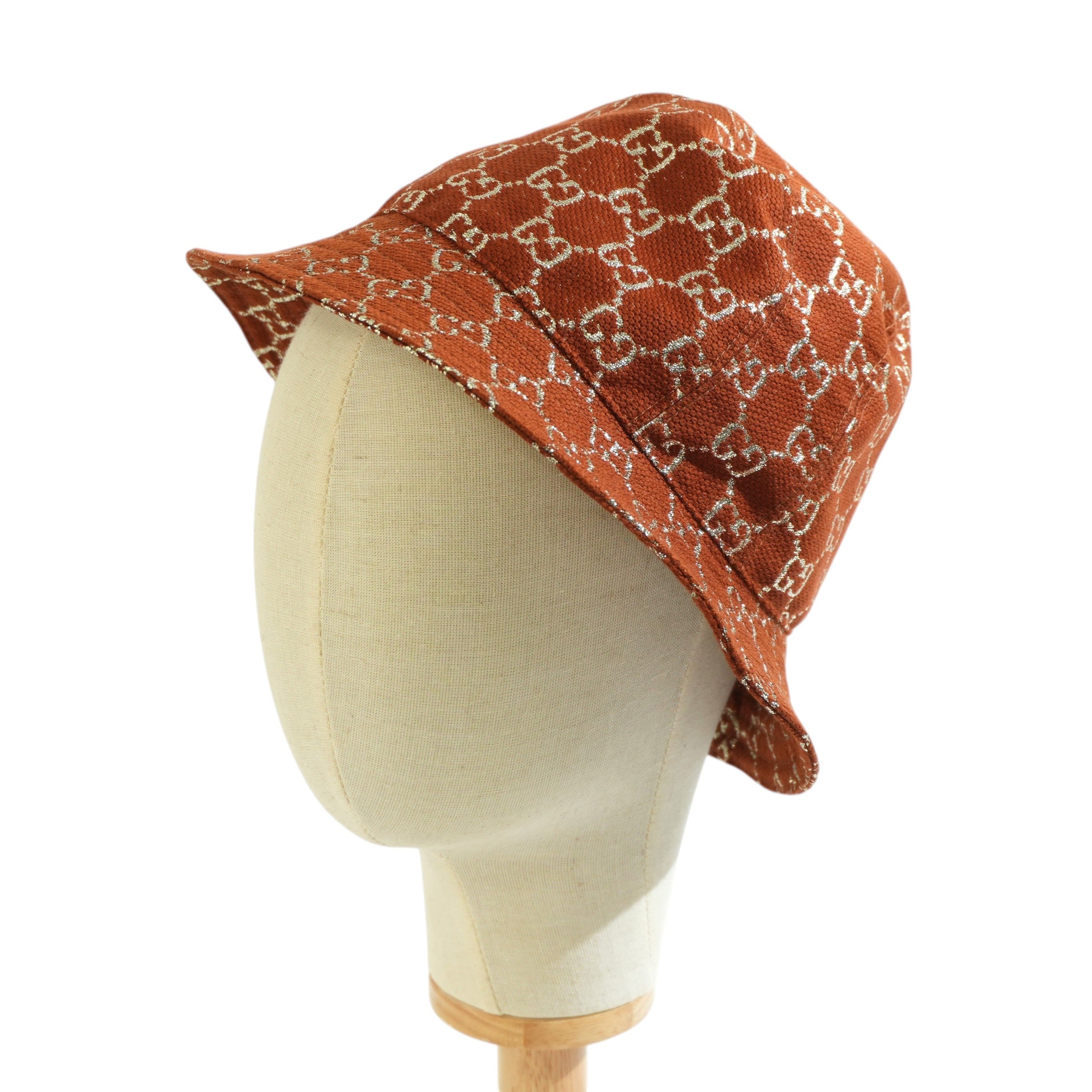 Pre-owned Gucci Guccisima Bucket Hat Brown