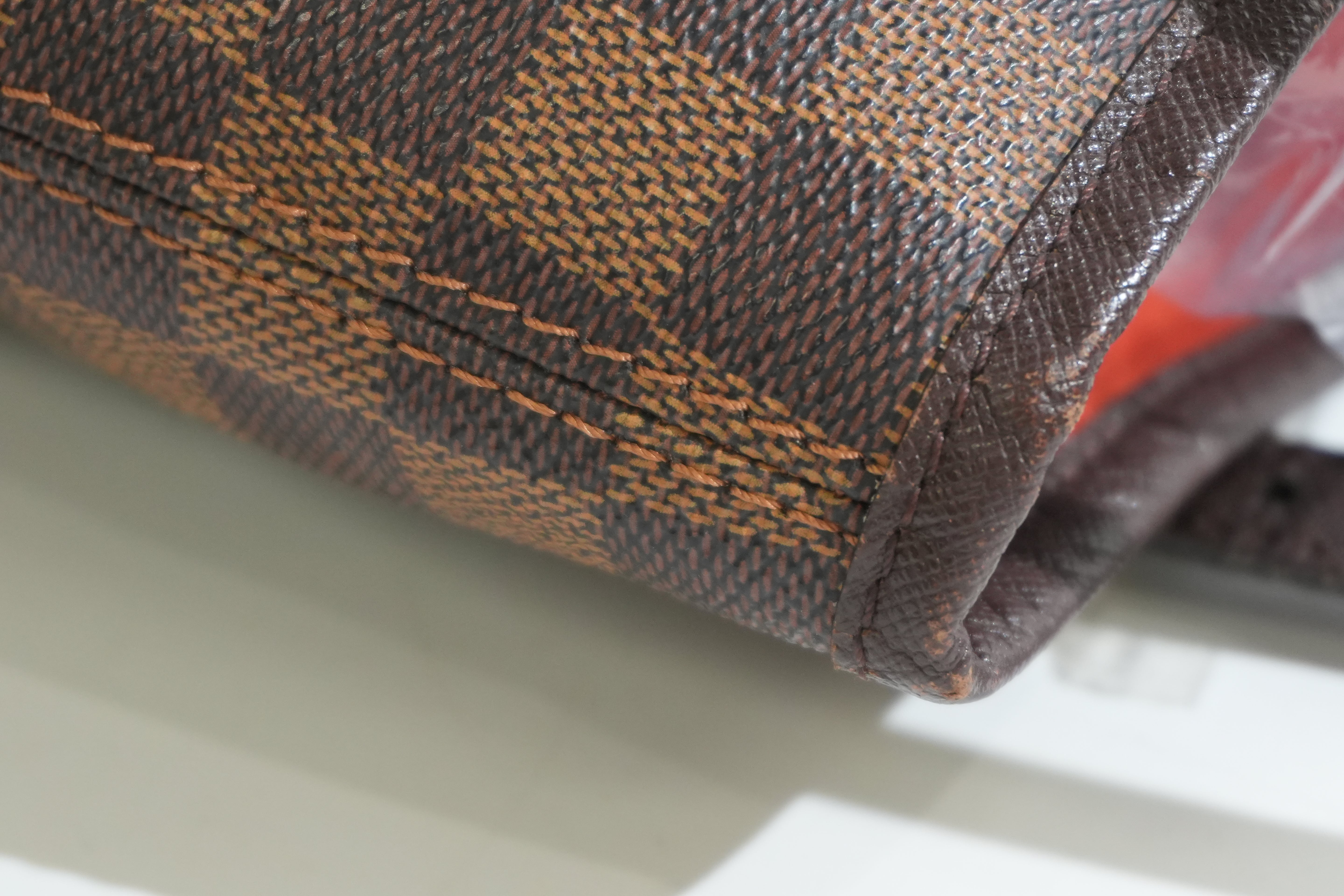Pre-owned Louis Vuitton Damier Ebene Marais Bucket Bag