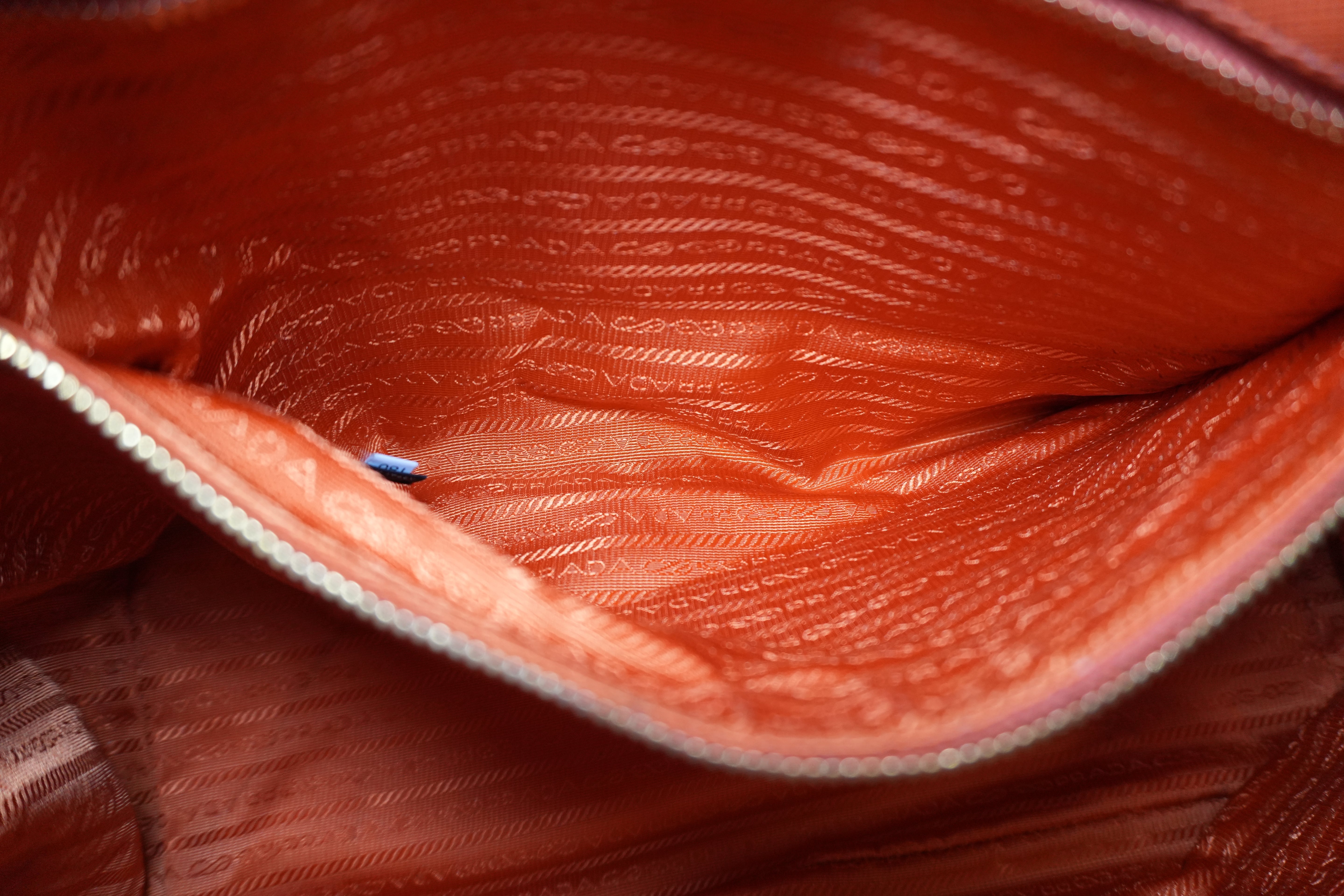 Pre-owned Prada Galleria Saffiano Tote Bag Orange