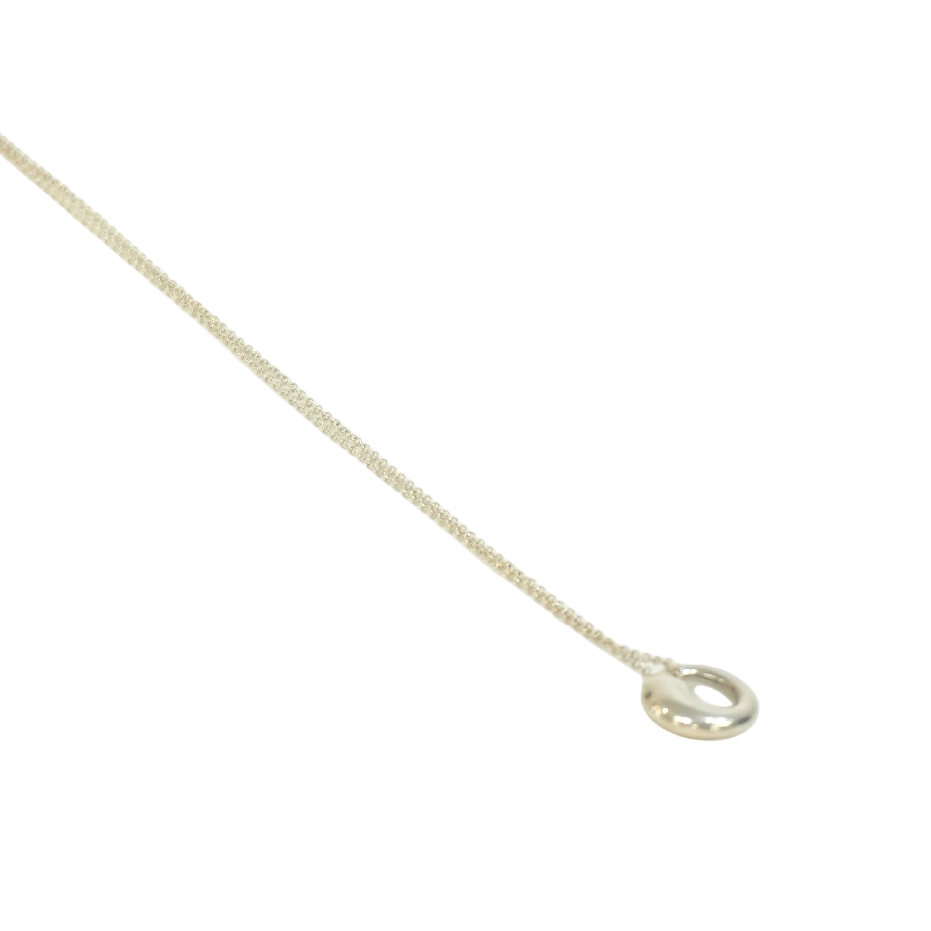 Pre-owned Tiffany & Co. Eternal Circle Pendant Necklace Silver tone