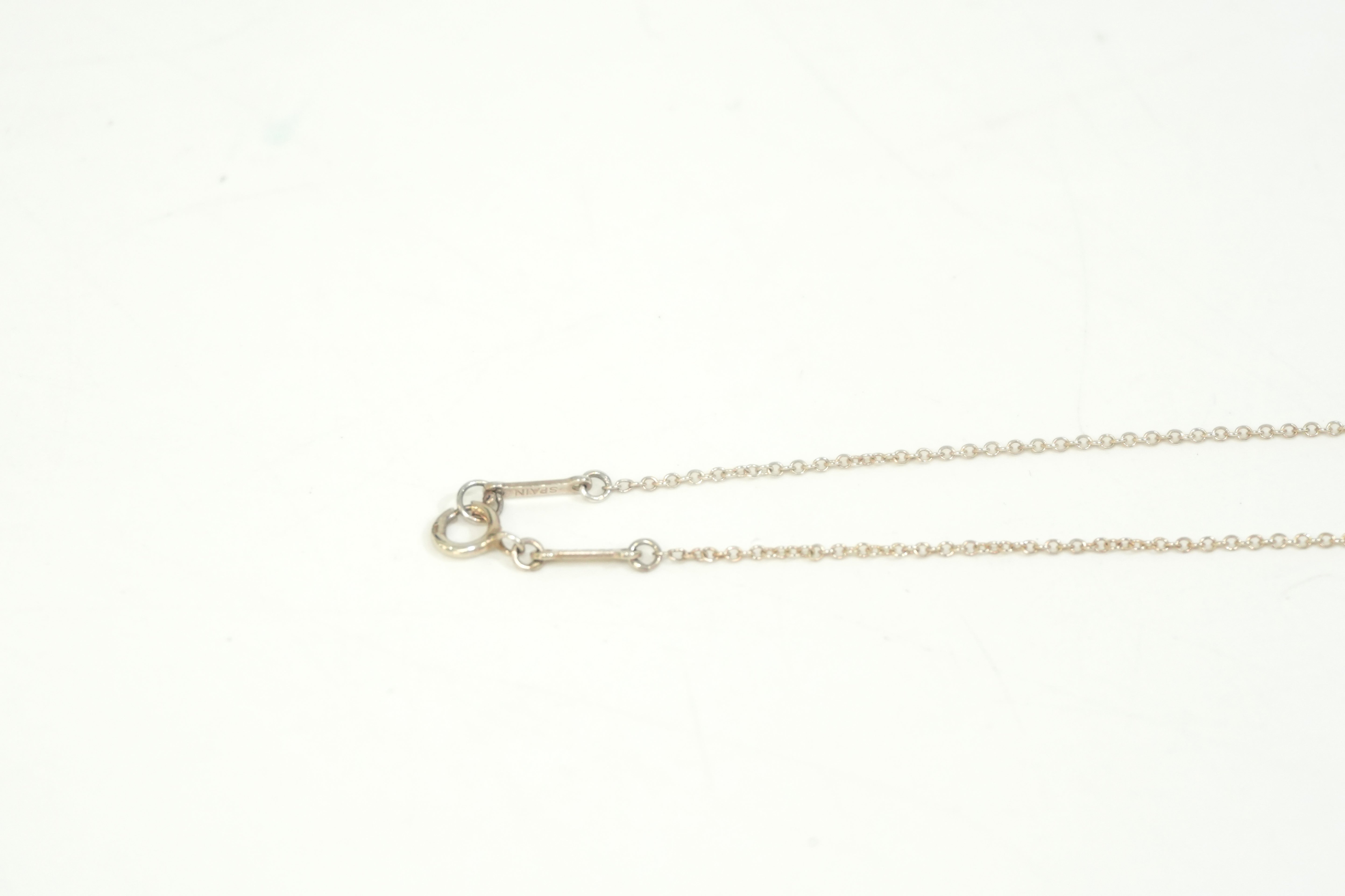 Pre-owned Tiffany & Co. Eternal Circle Pendant Necklace Silver tone