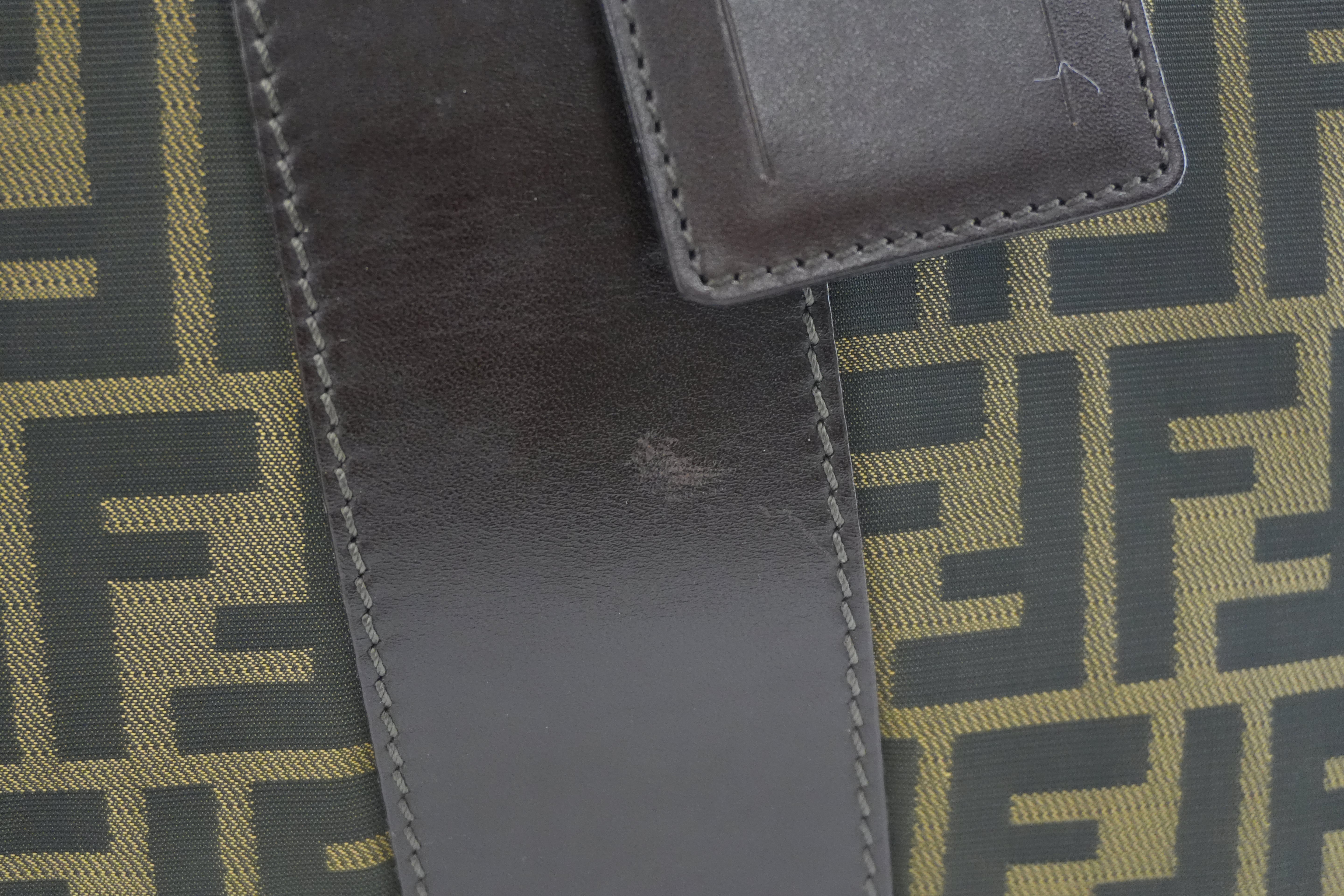 Pre-owned Fendi Zucca Duffle Bag Used