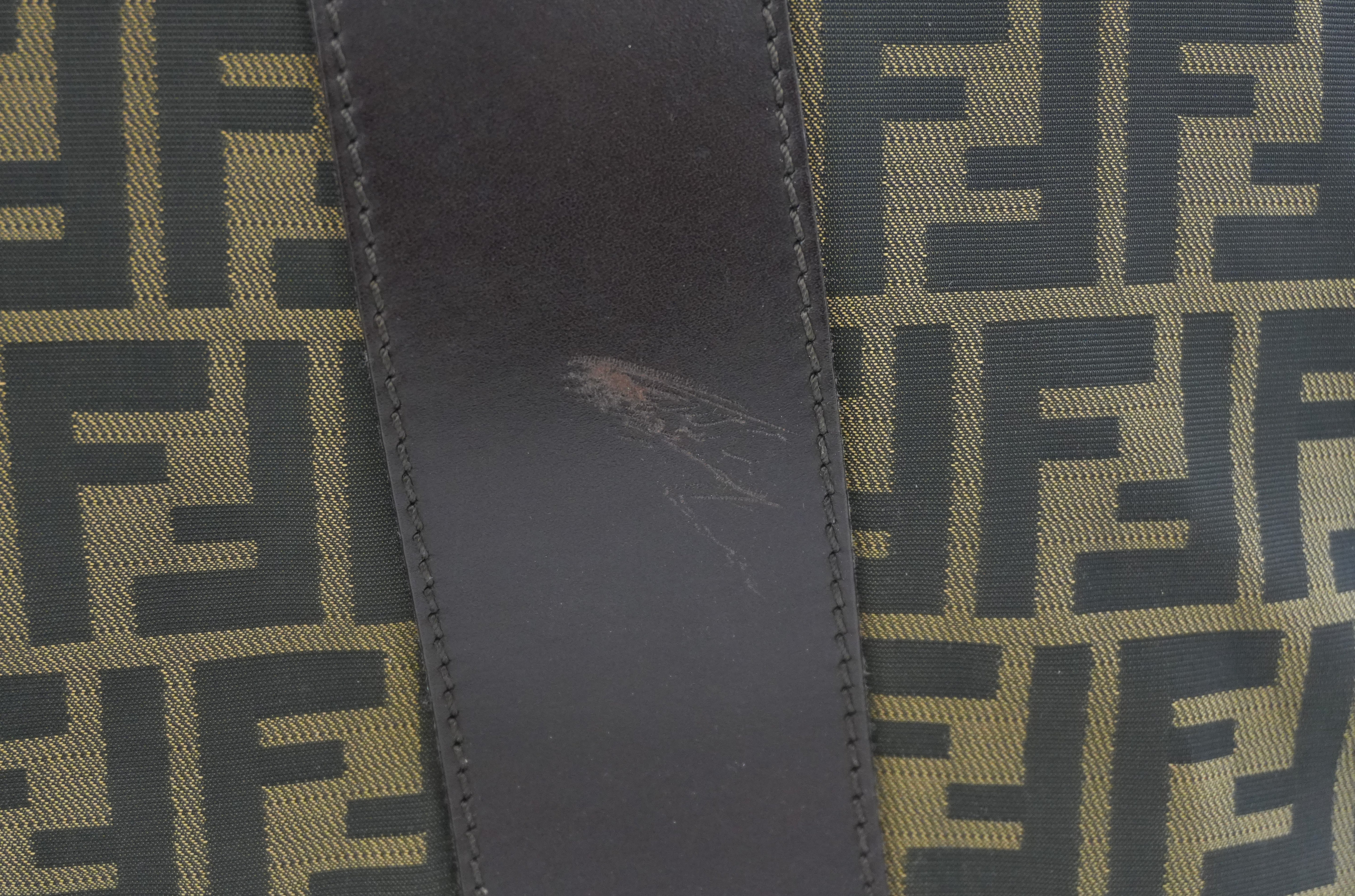 Pre-owned Fendi Zucca Duffle Bag Used