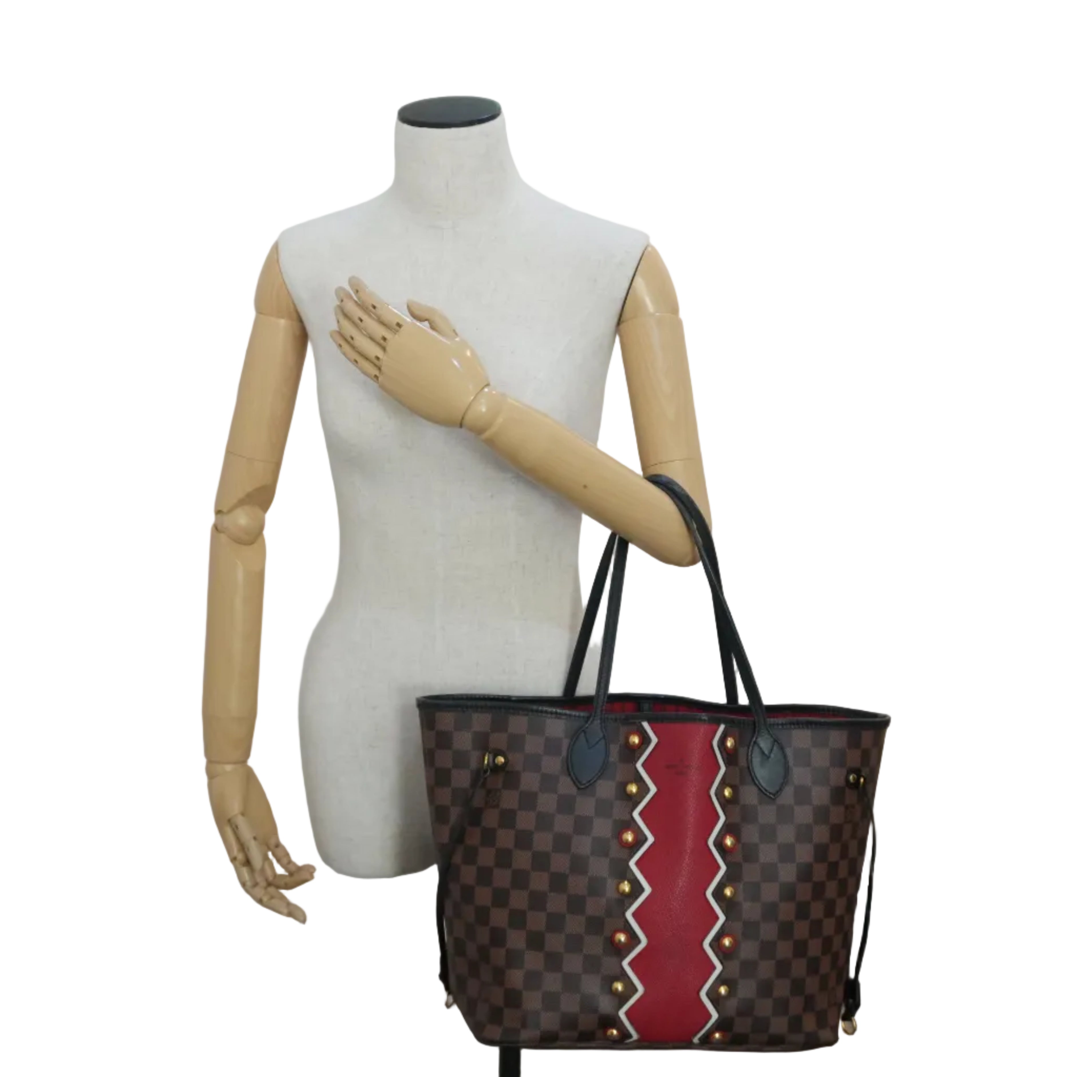 Pre-owned Louis Vuitton Damier Ebene Karakoram Neverfull MM Tote Bag