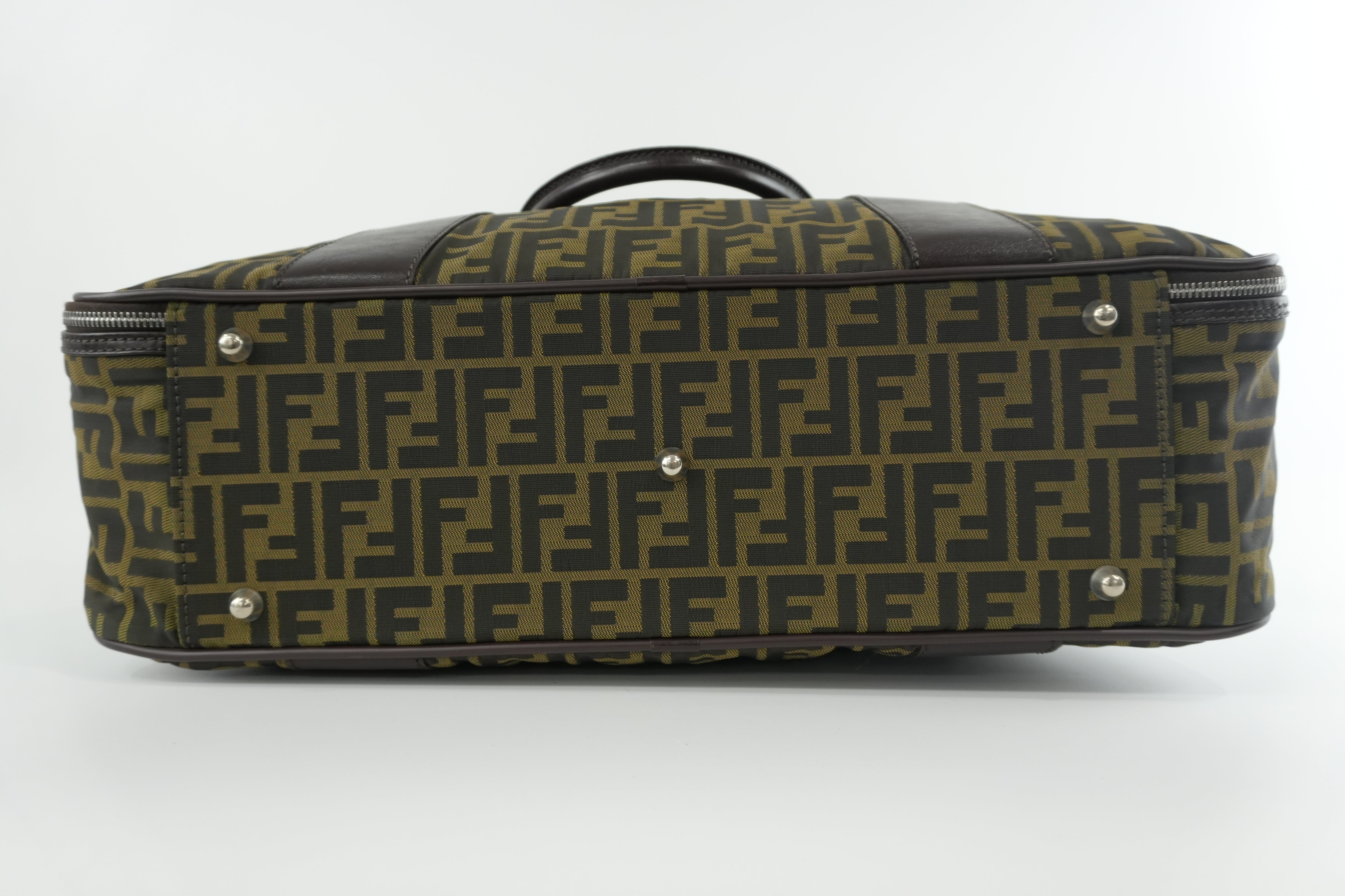 Pre-owned Fendi Zucca Duffle Bag Used