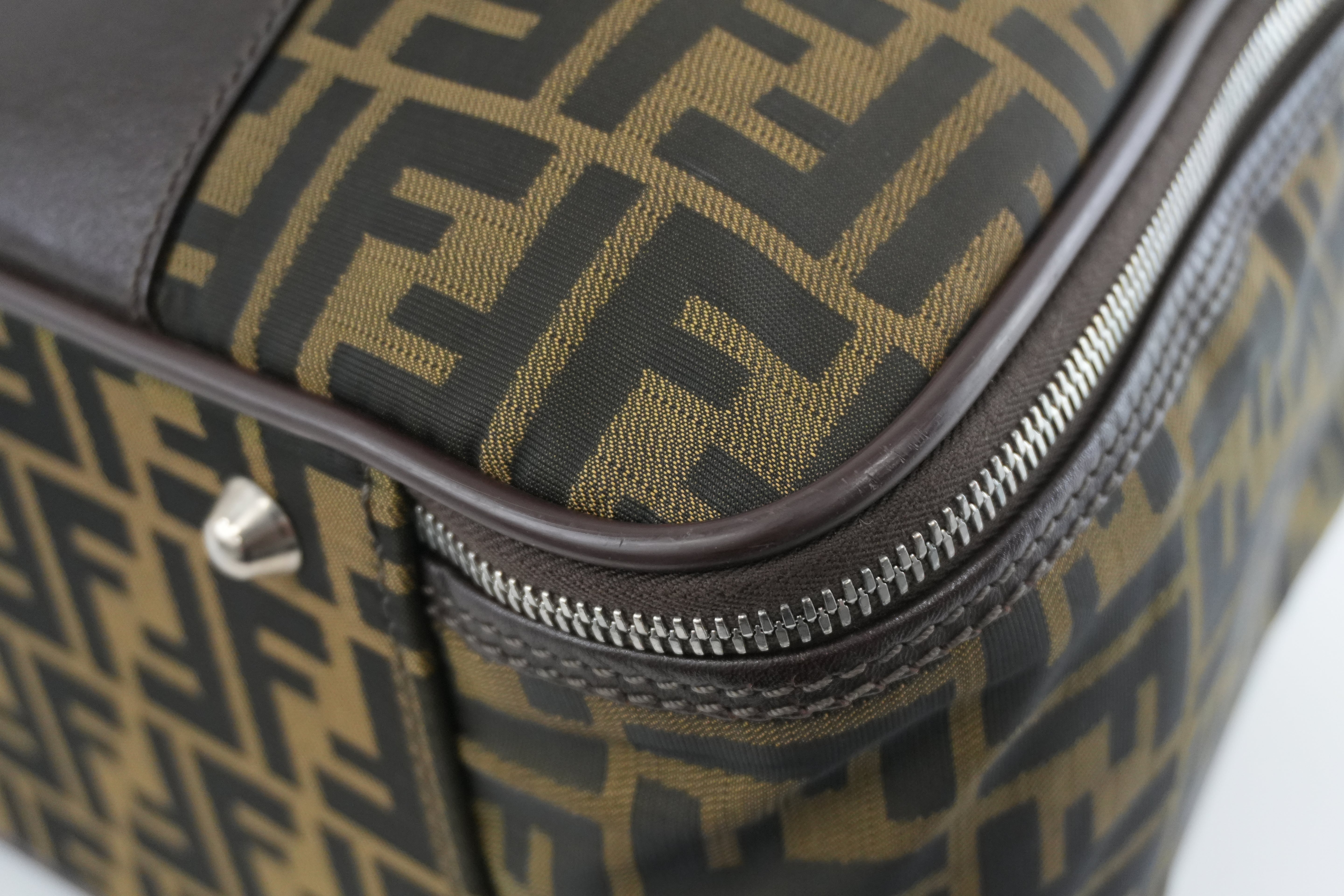 Pre-owned Fendi Zucca Duffle Bag Used