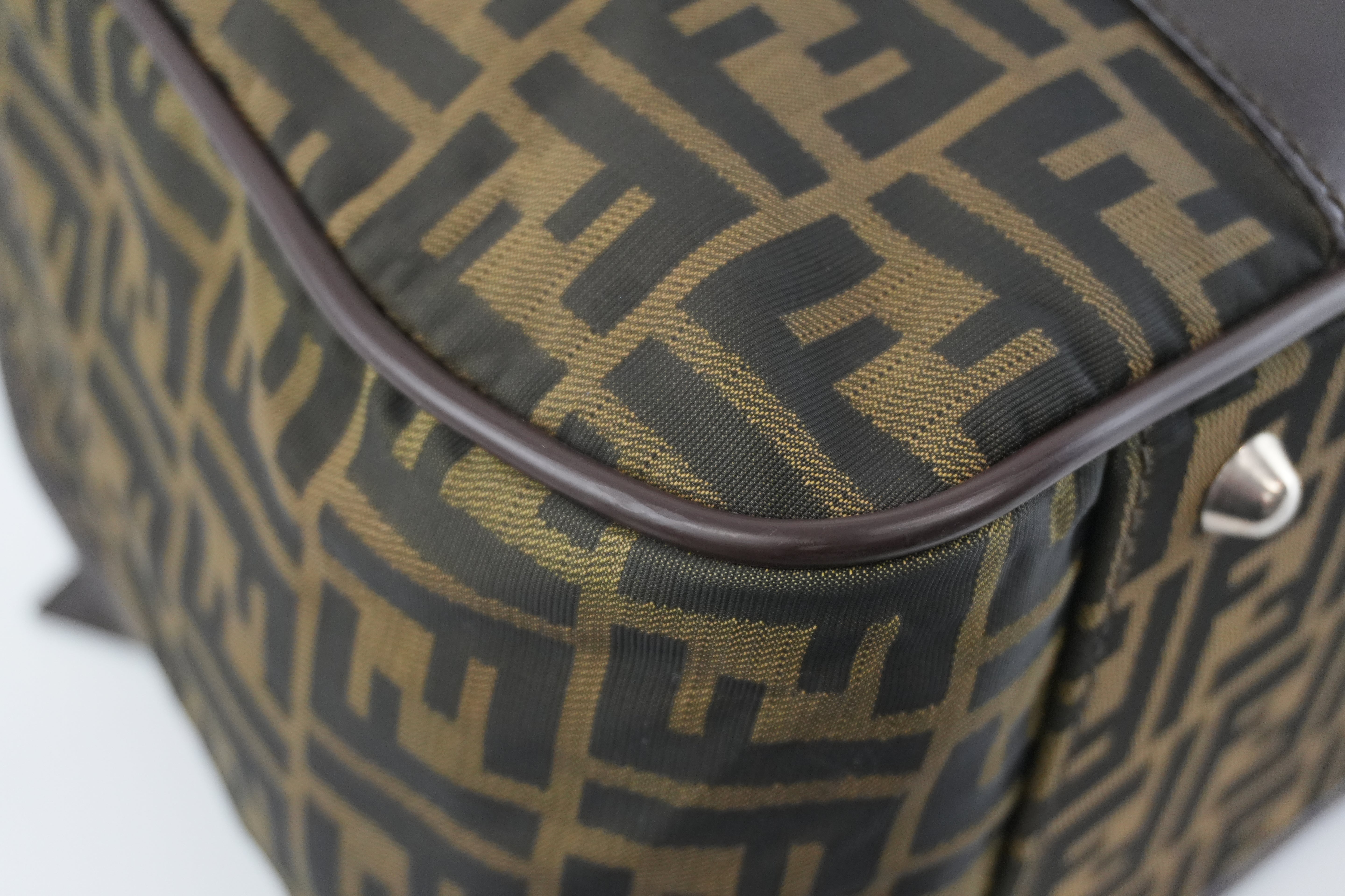 Pre-owned Fendi Zucca Duffle Bag Used