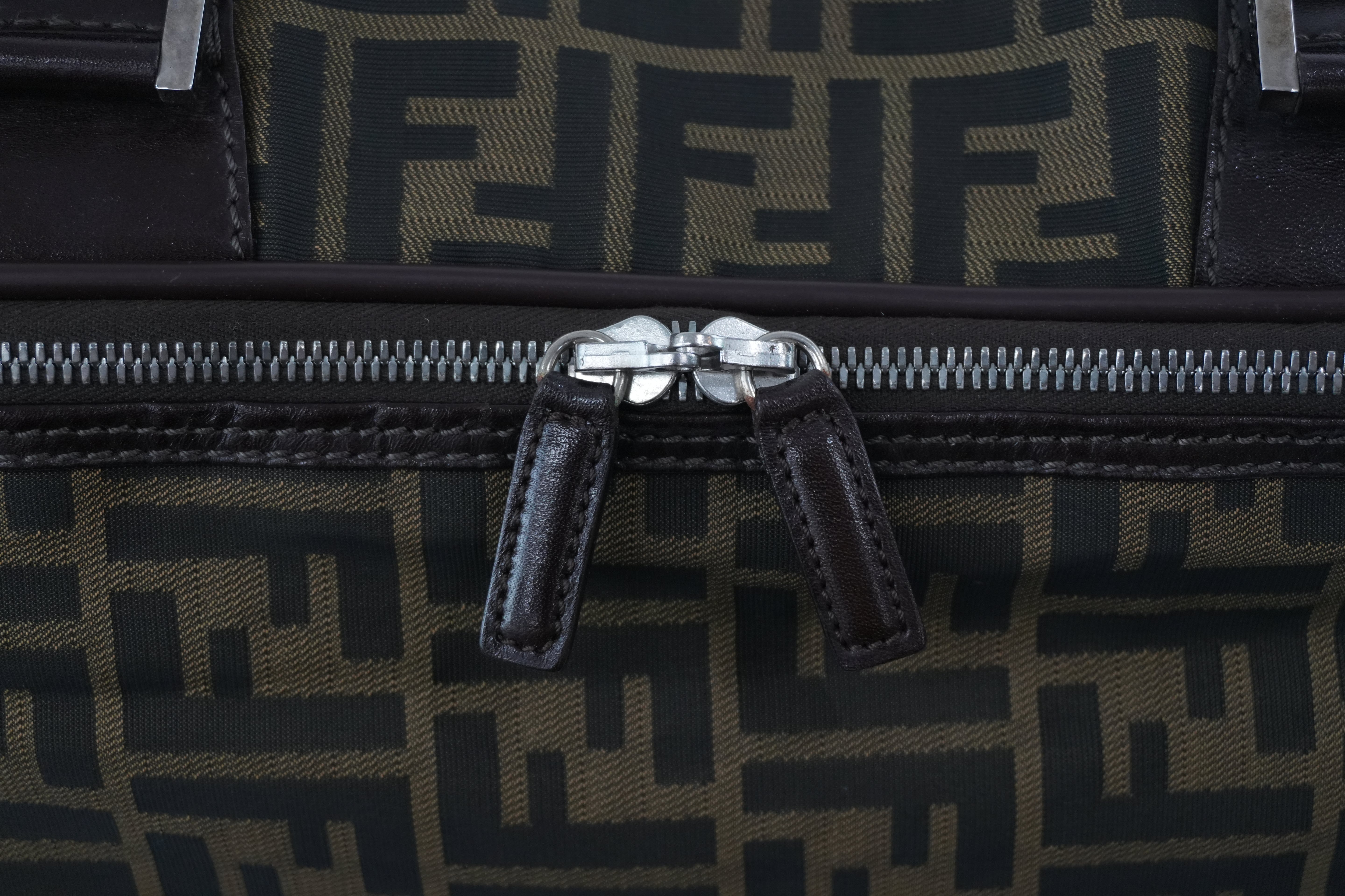 Pre-owned Fendi Zucca Duffle Bag Used