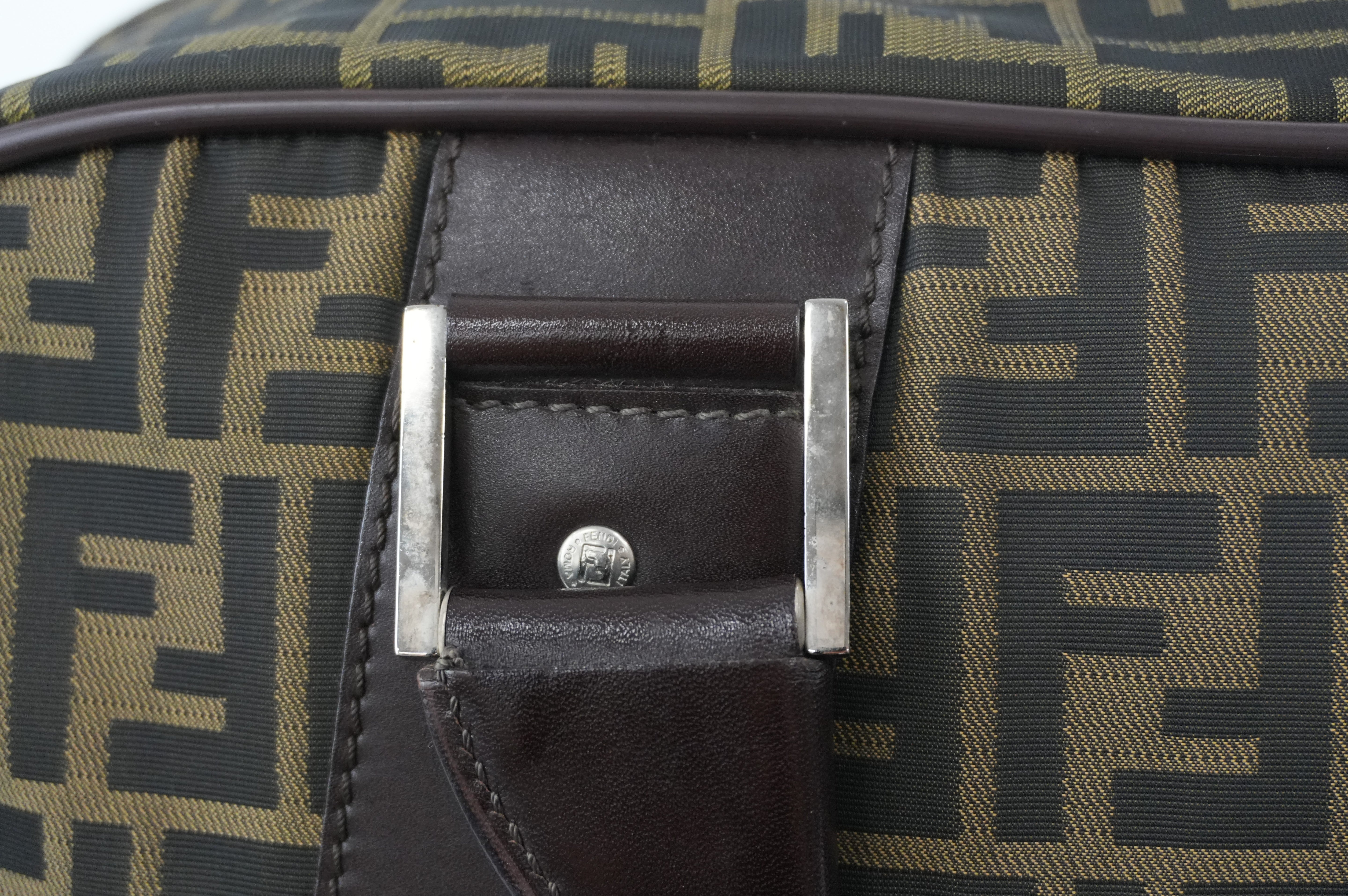 Pre-owned Fendi Zucca Duffle Bag Used