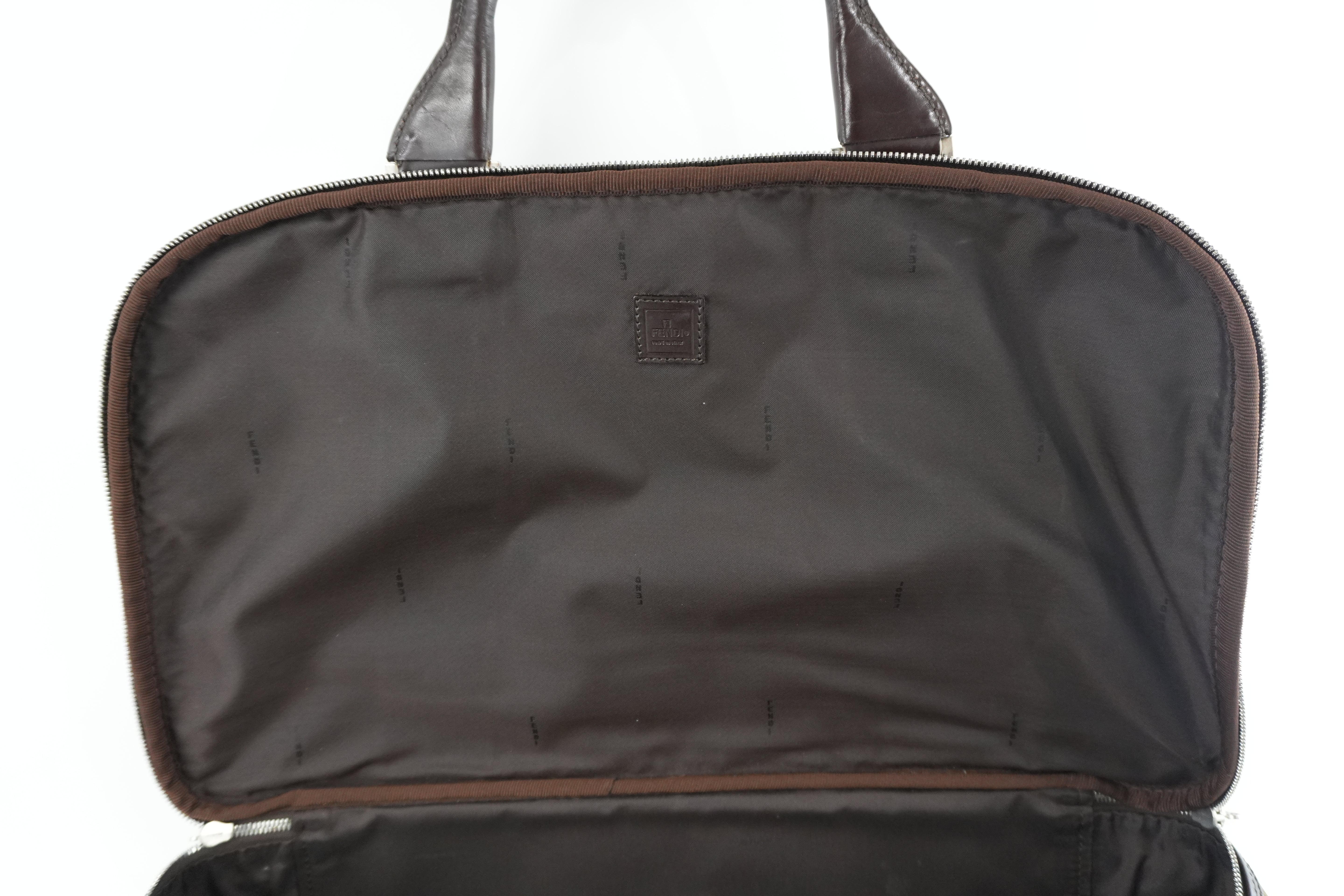 Pre-owned Fendi Zucca Duffle Bag Used