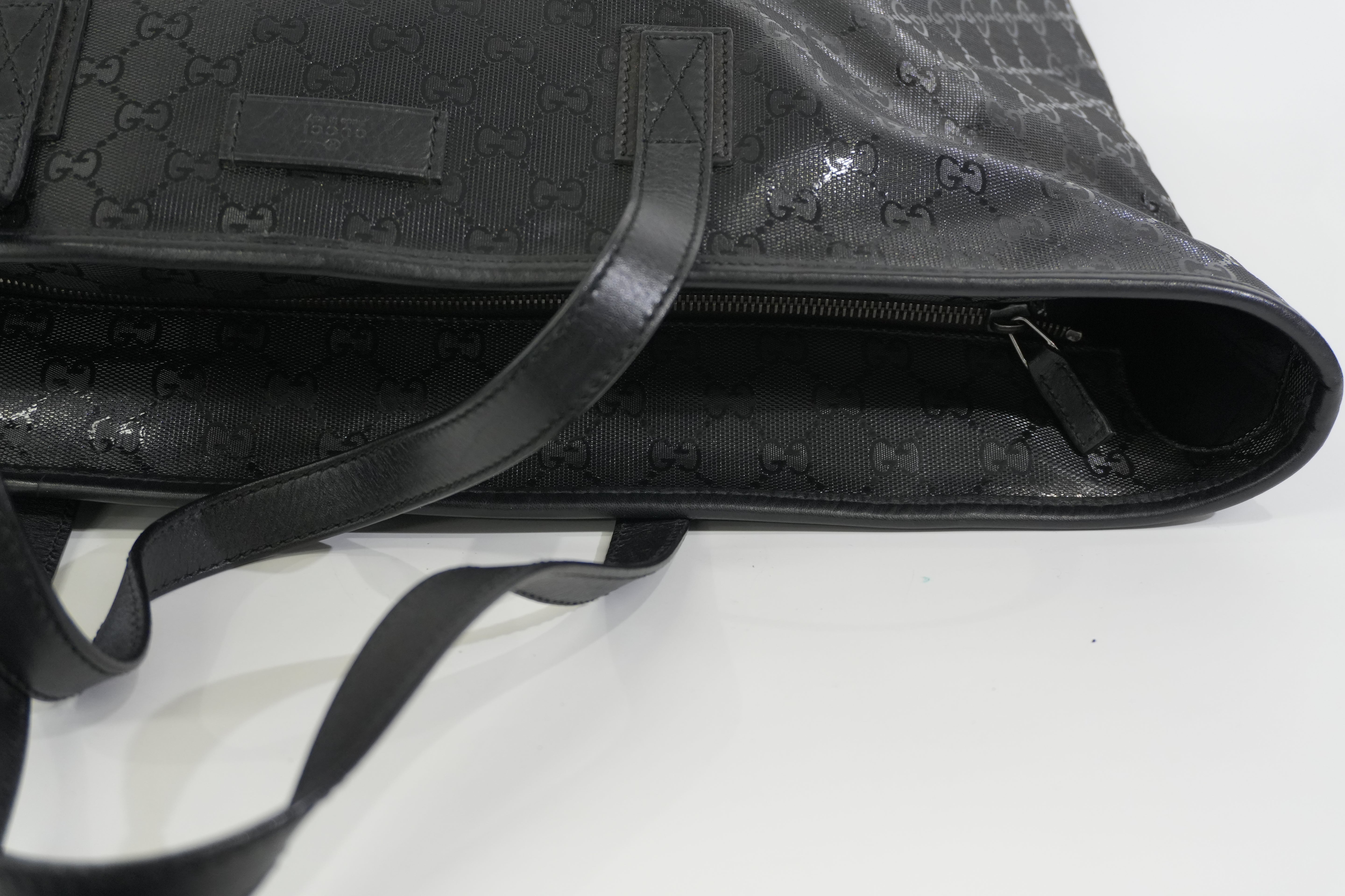 Pre-owned Gucci Guccisima Tote Bag Black