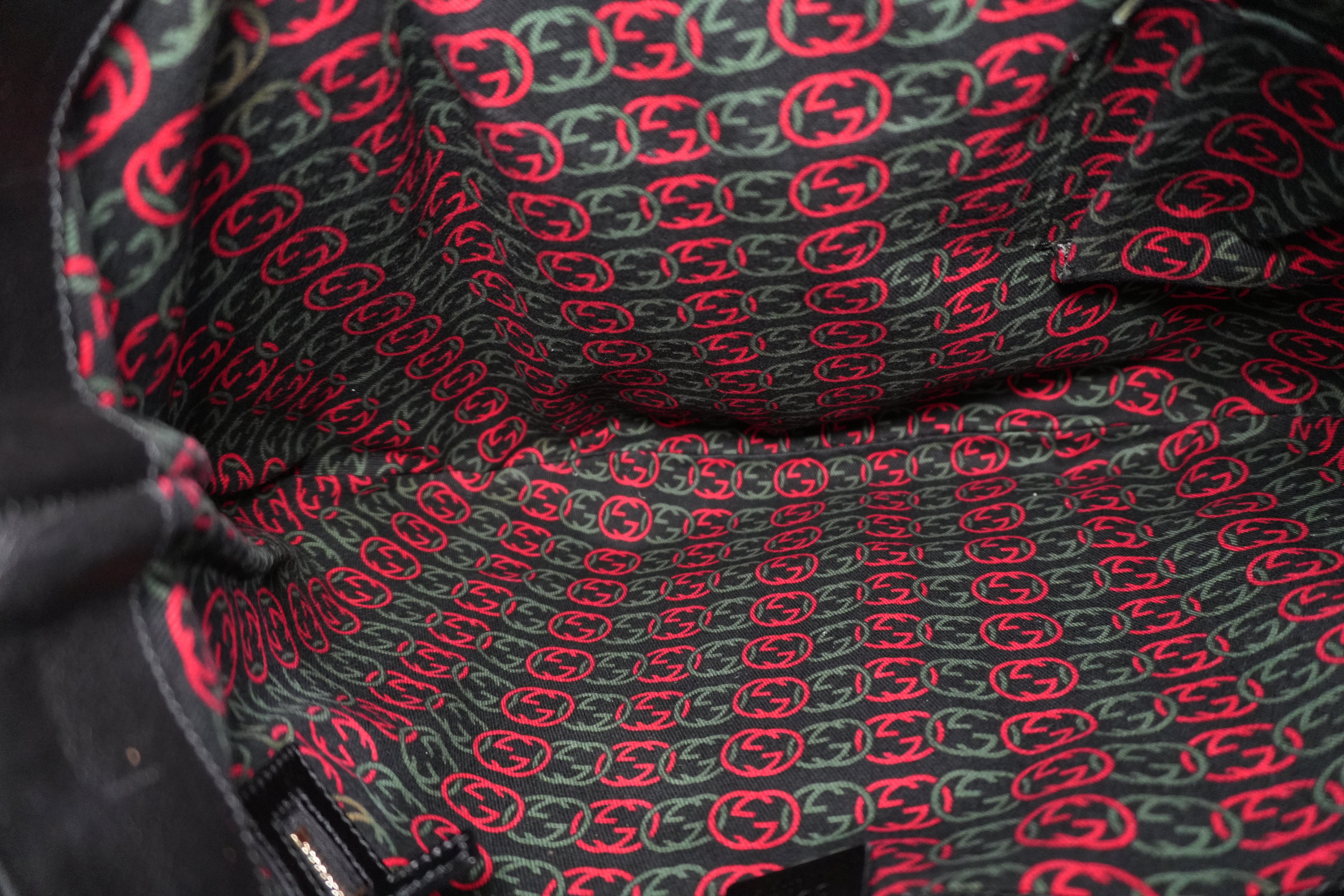 Pre-owned Gucci Two Way Britt Satchel Shoulder Bag Black