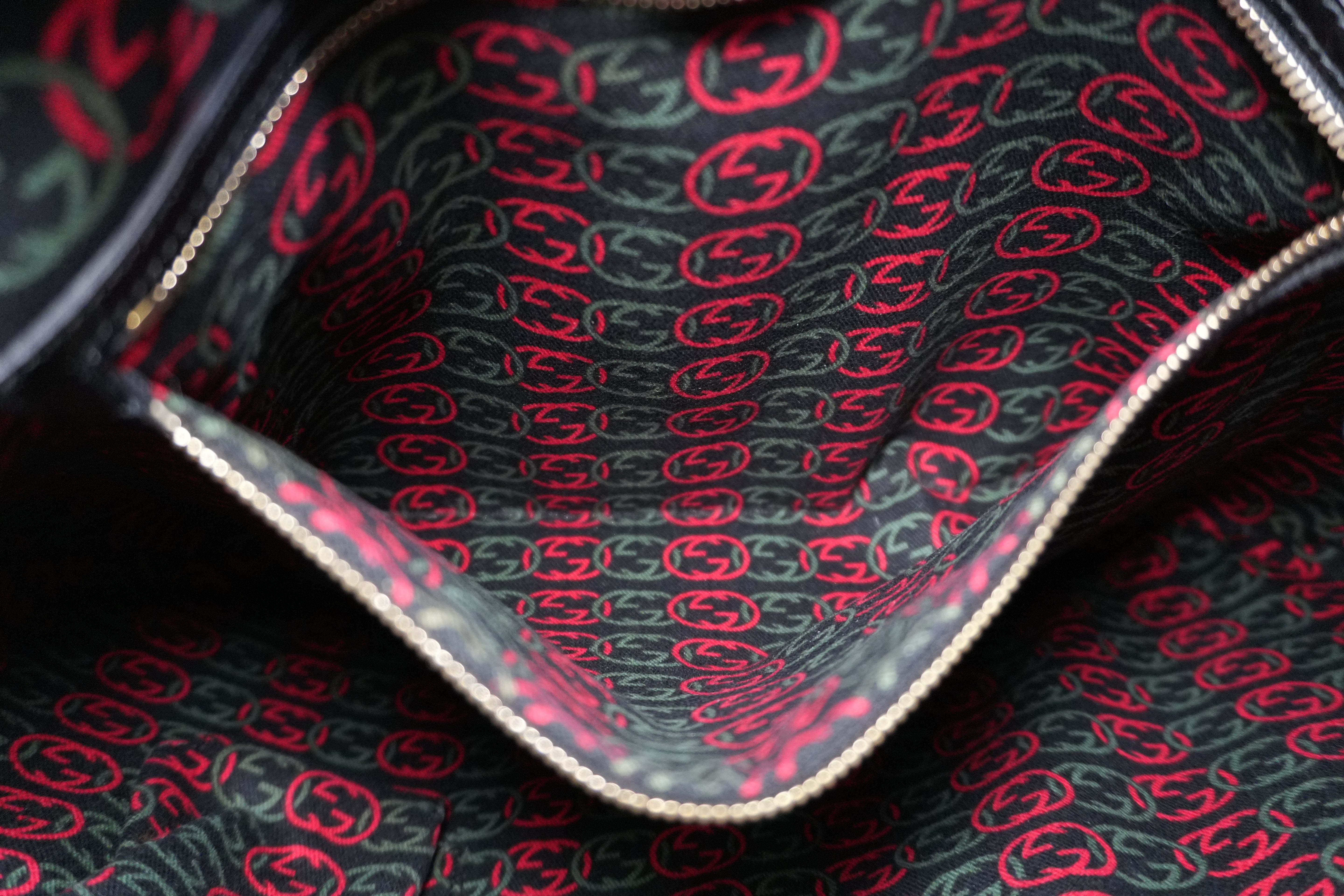 Pre-owned Gucci Two Way Britt Satchel Shoulder Bag Black