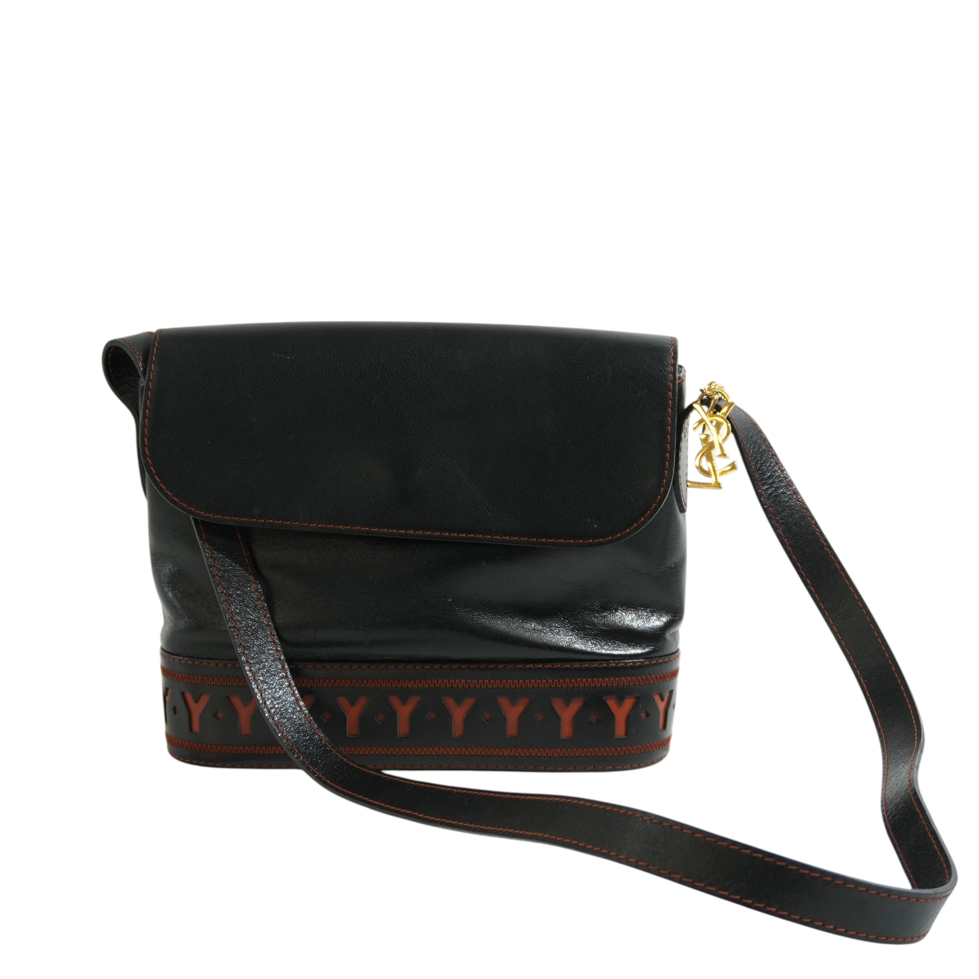 Pre-owned Saint Laurent Crossbody Bag Black