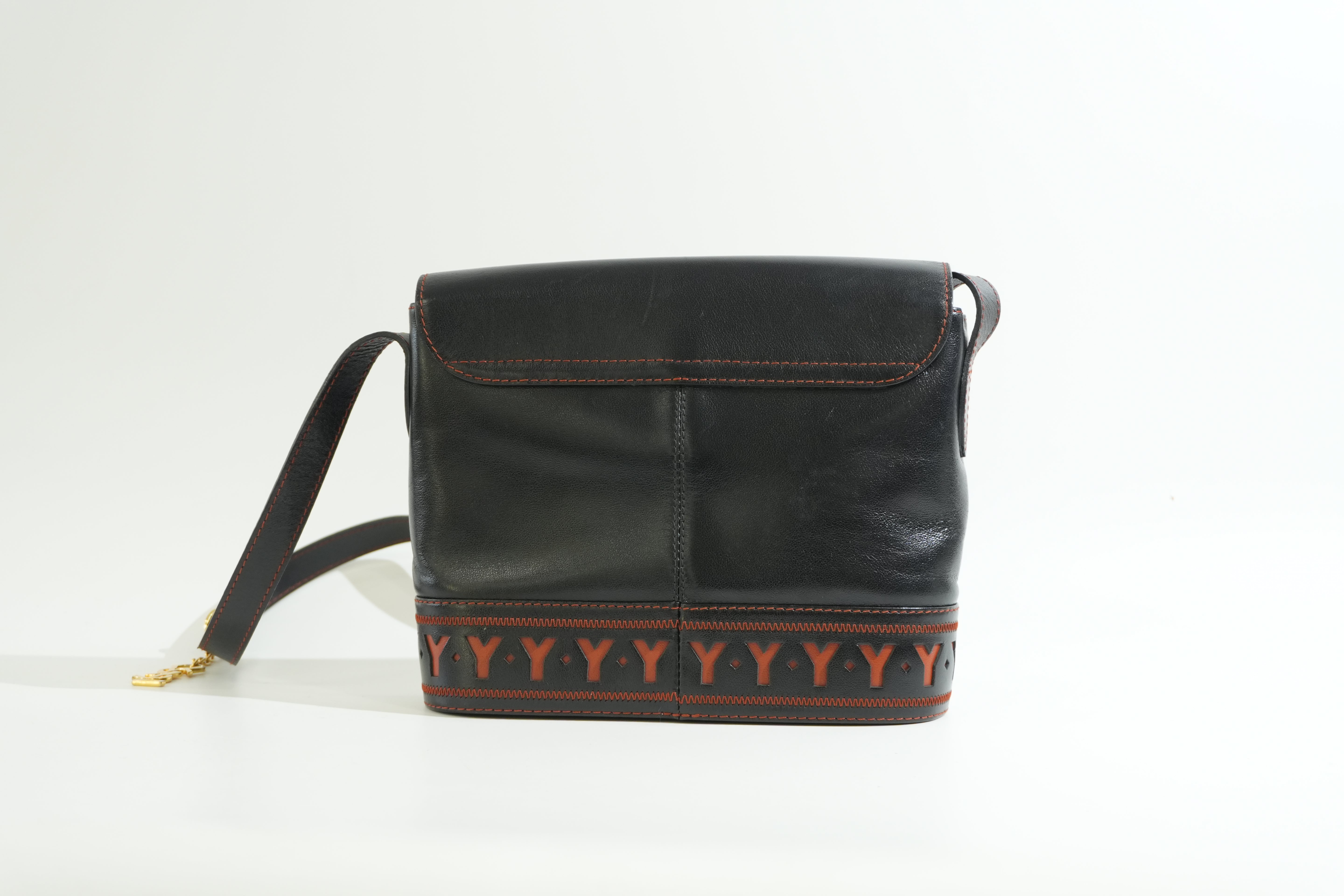 Pre-owned Saint Laurent Crossbody Bag Black