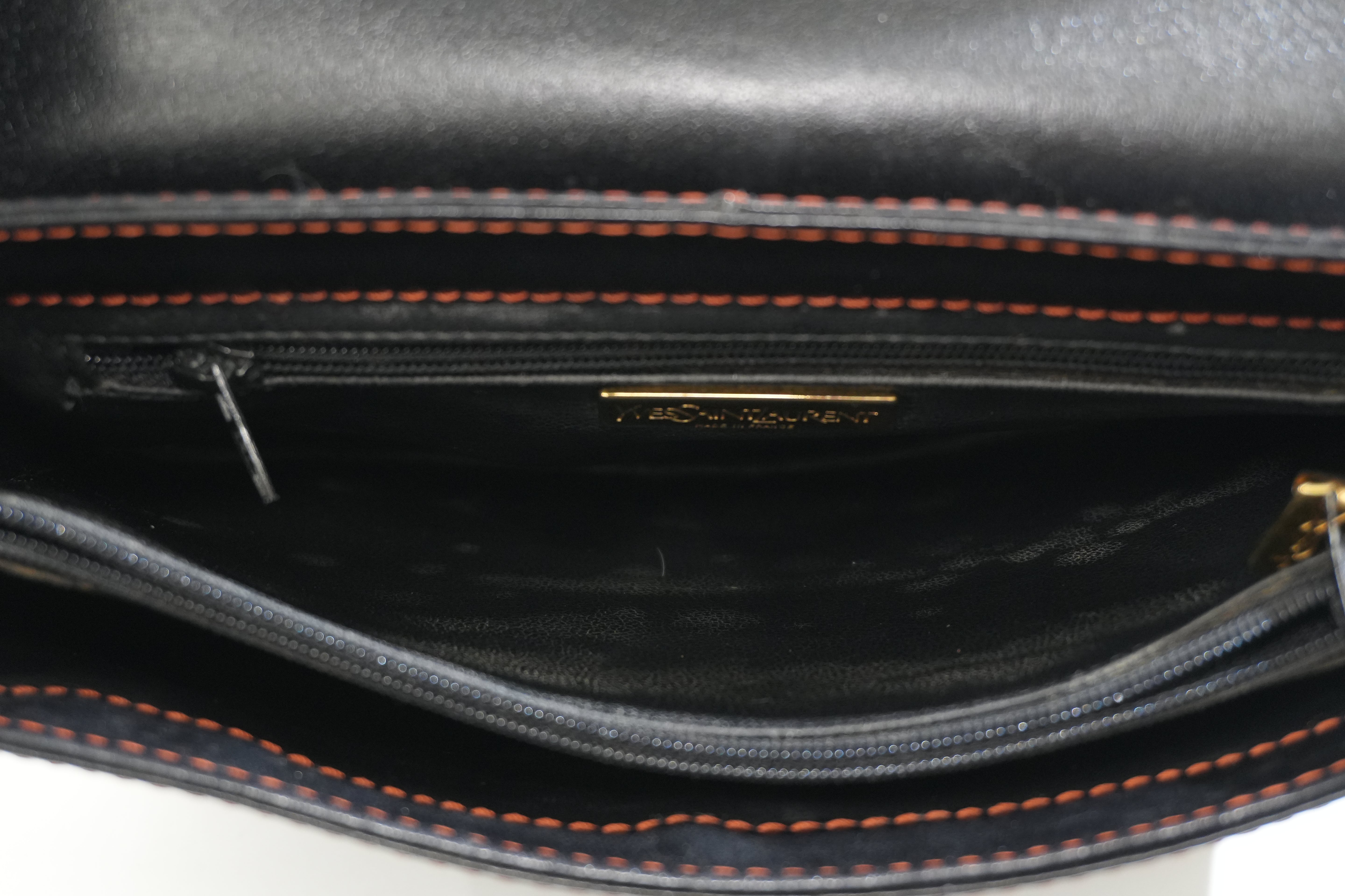 Pre-owned Saint Laurent Crossbody Bag Black