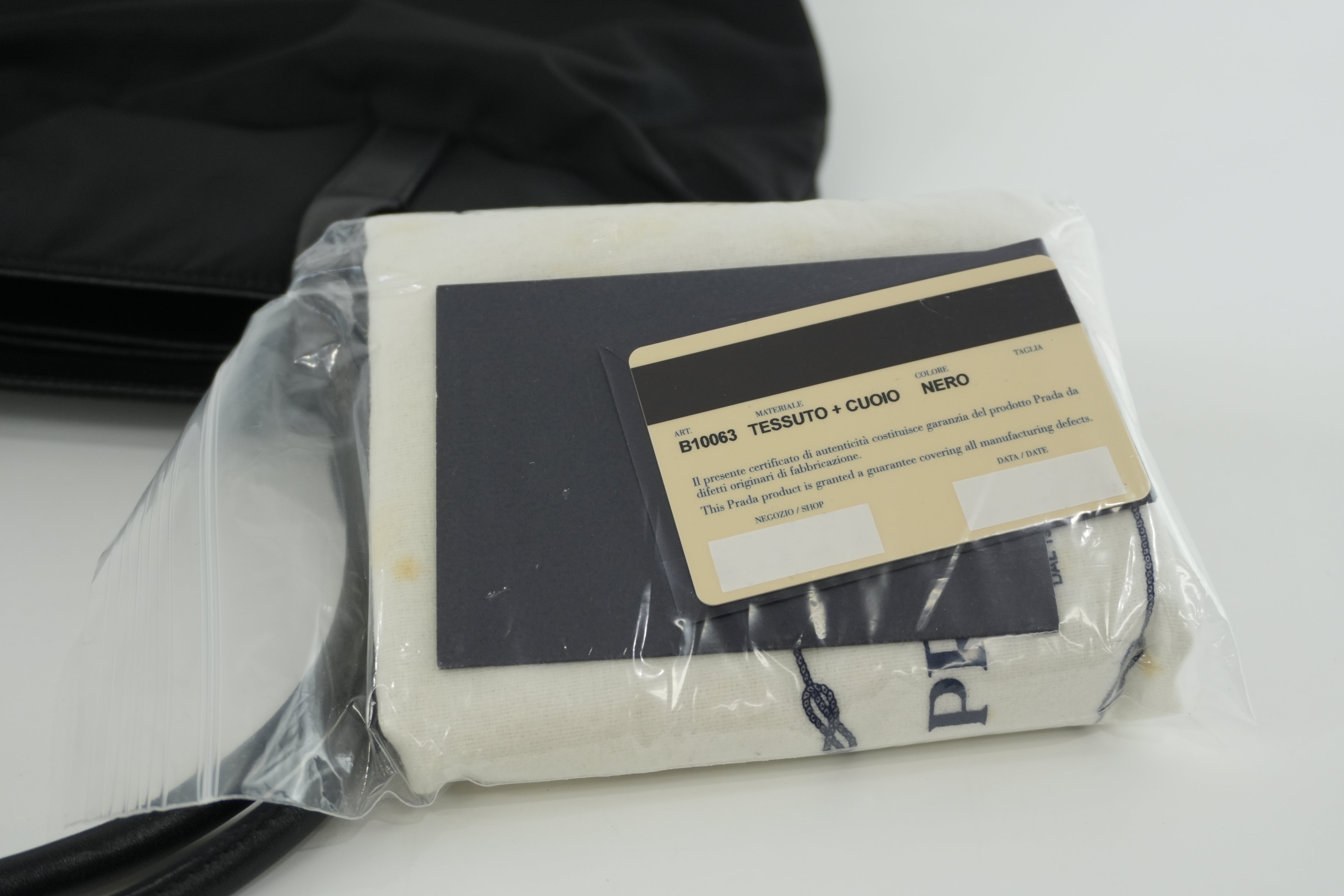 Prada Nylon Handbag Black Used