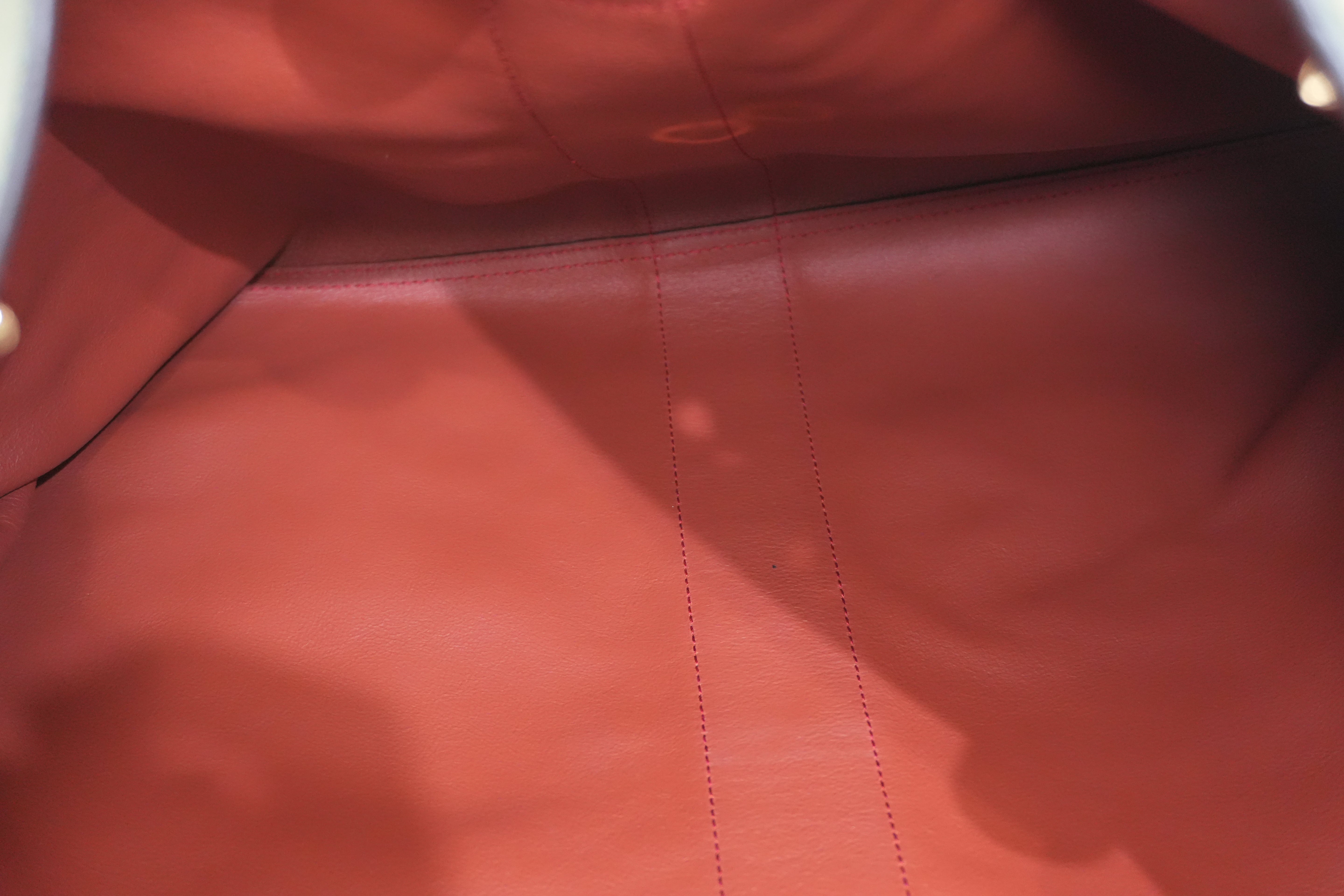 Pre-owned Gucci Suede Leather Rajah Chain Tote Bag Orange