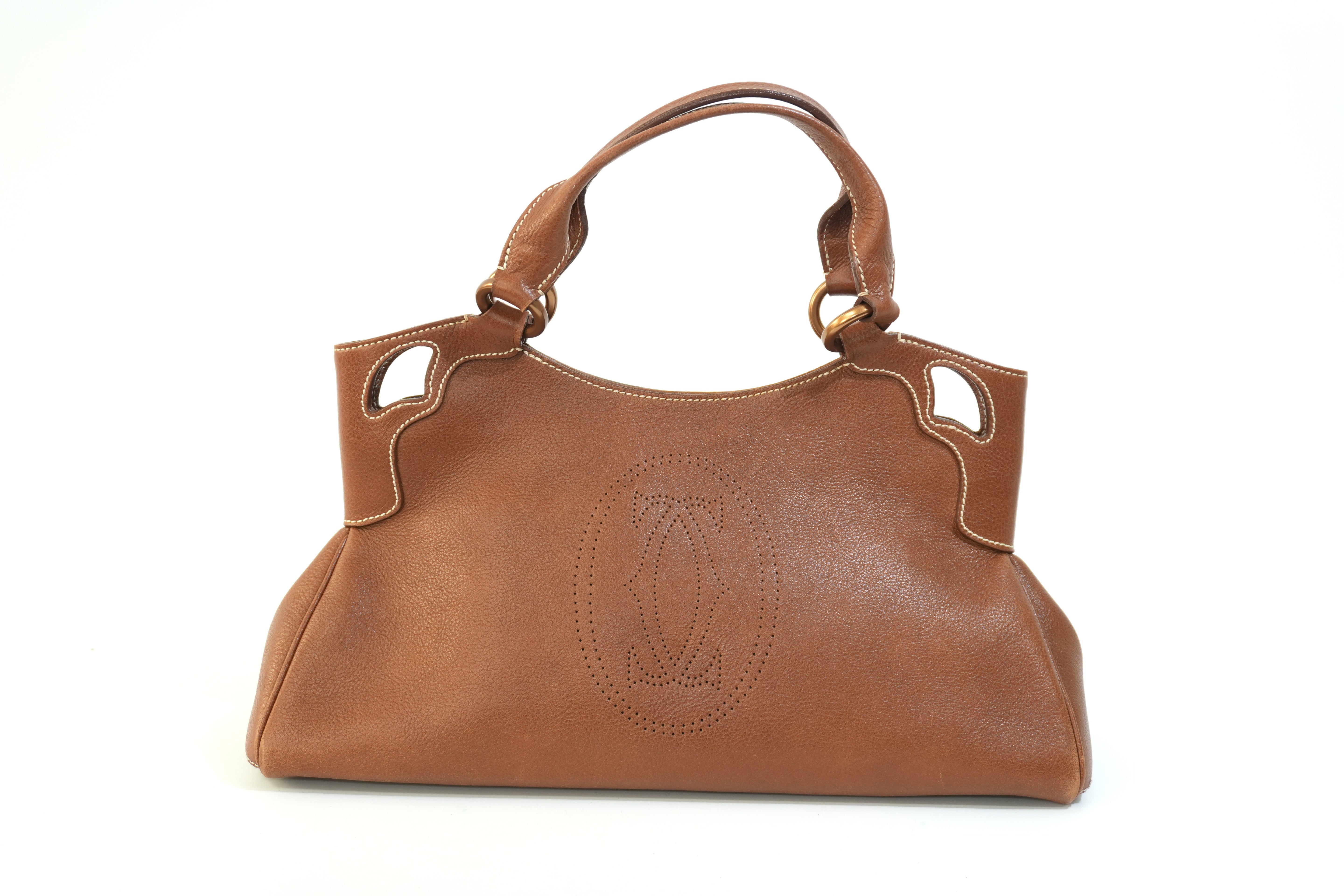 Pre-owned Cartier Leather Tote Bag Brown