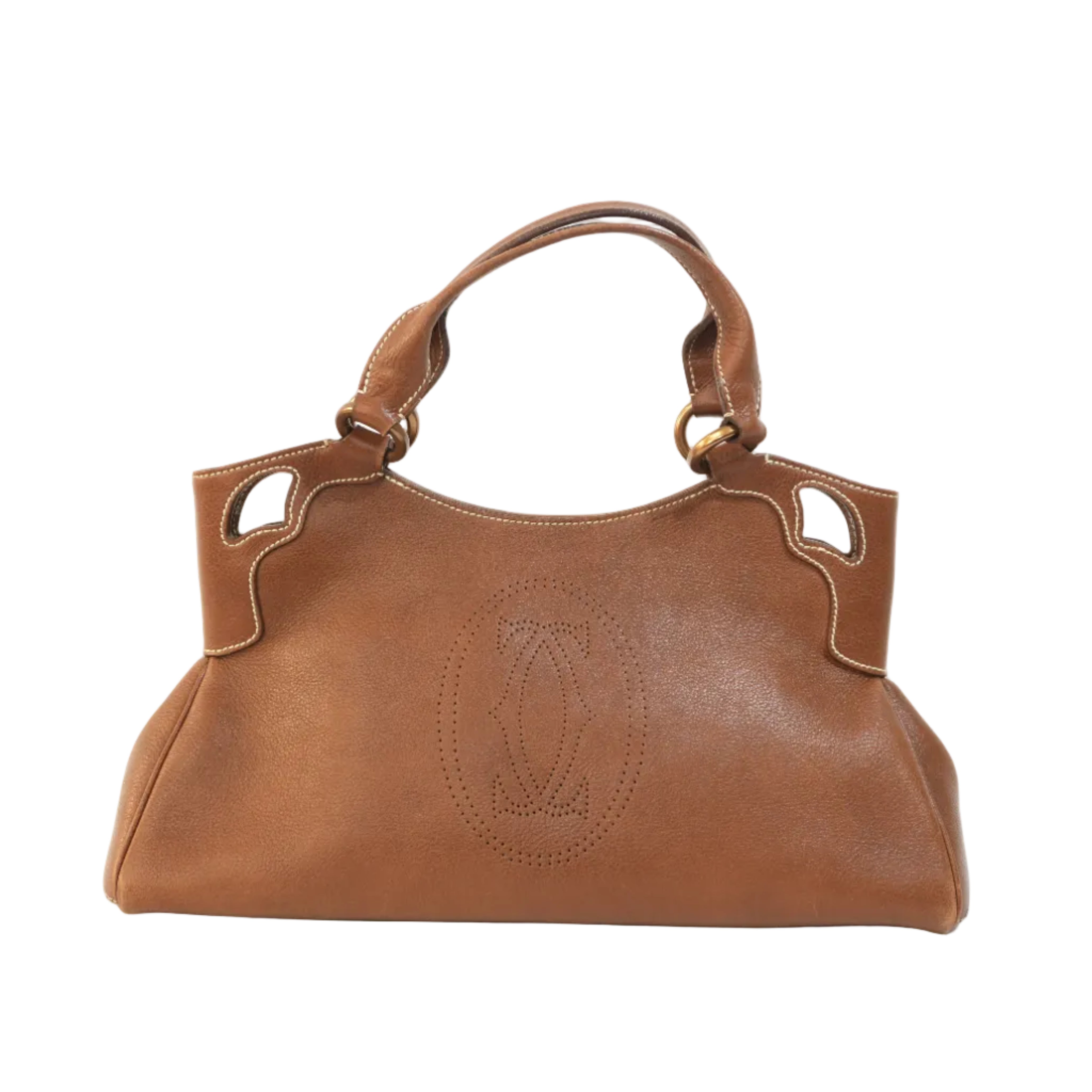 Pre-owned Cartier Leather Tote Bag Brown