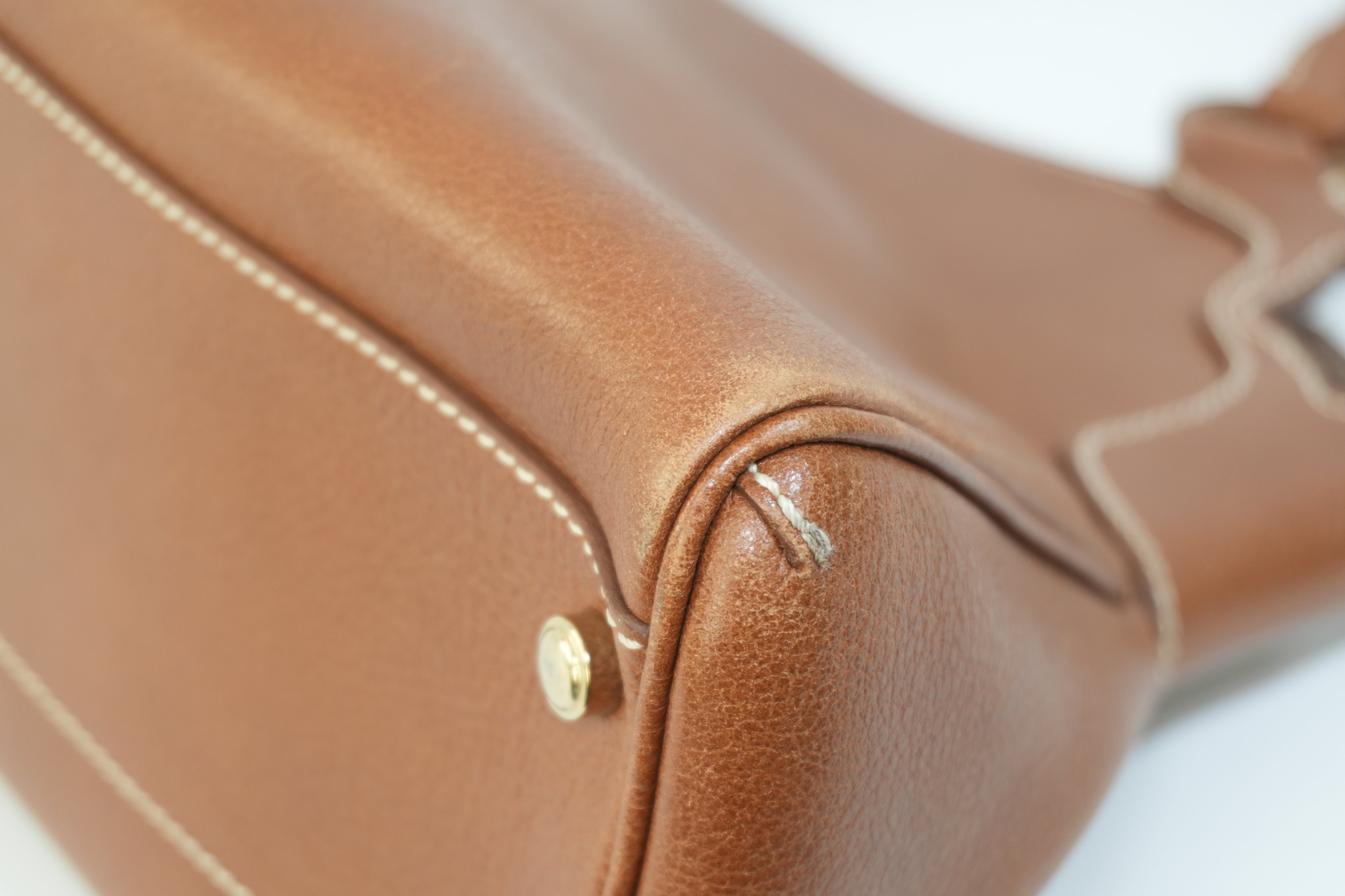 Pre-owned Cartier Marcello Handbag Brown
