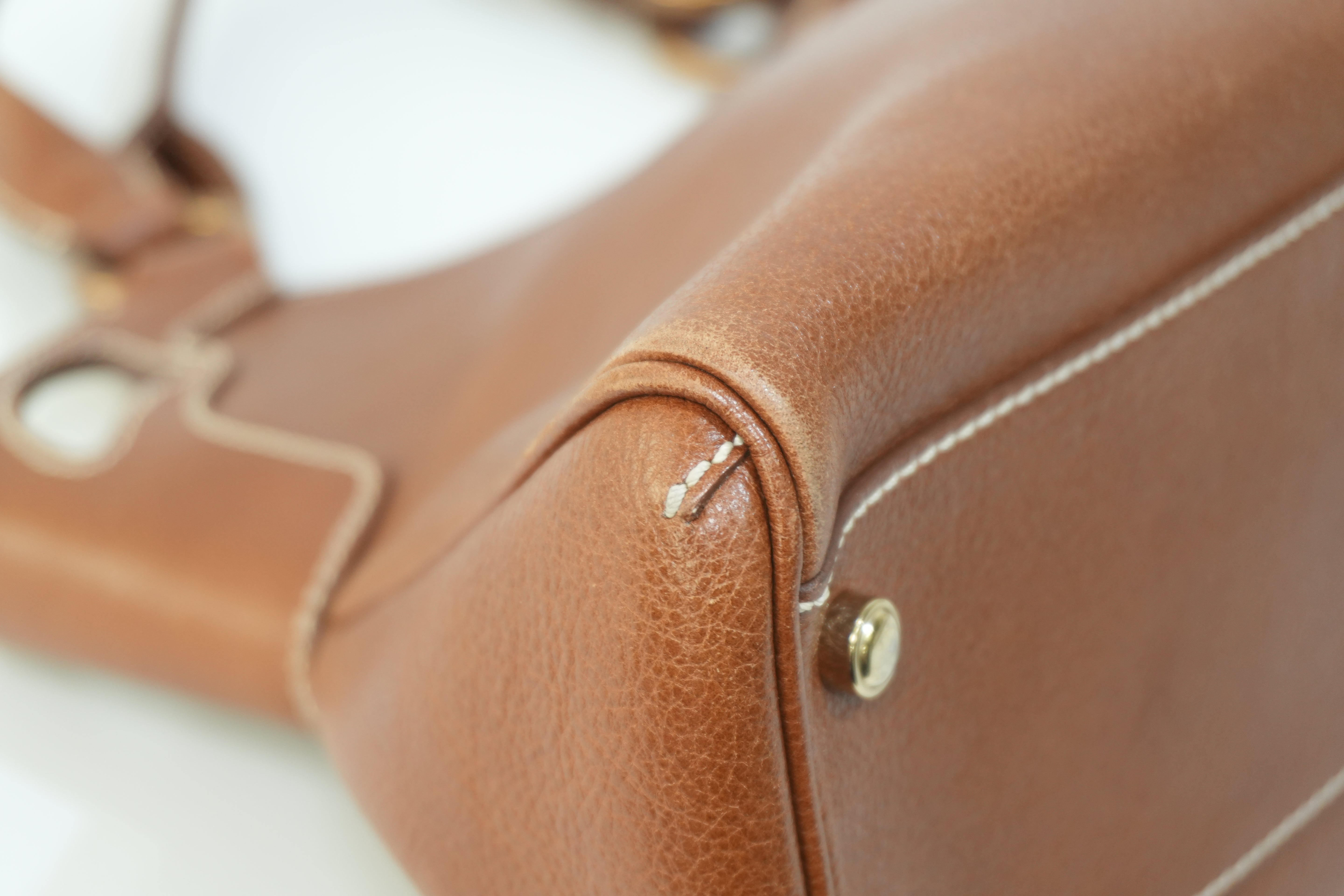 Pre-owned Cartier Marcello Handbag Brown