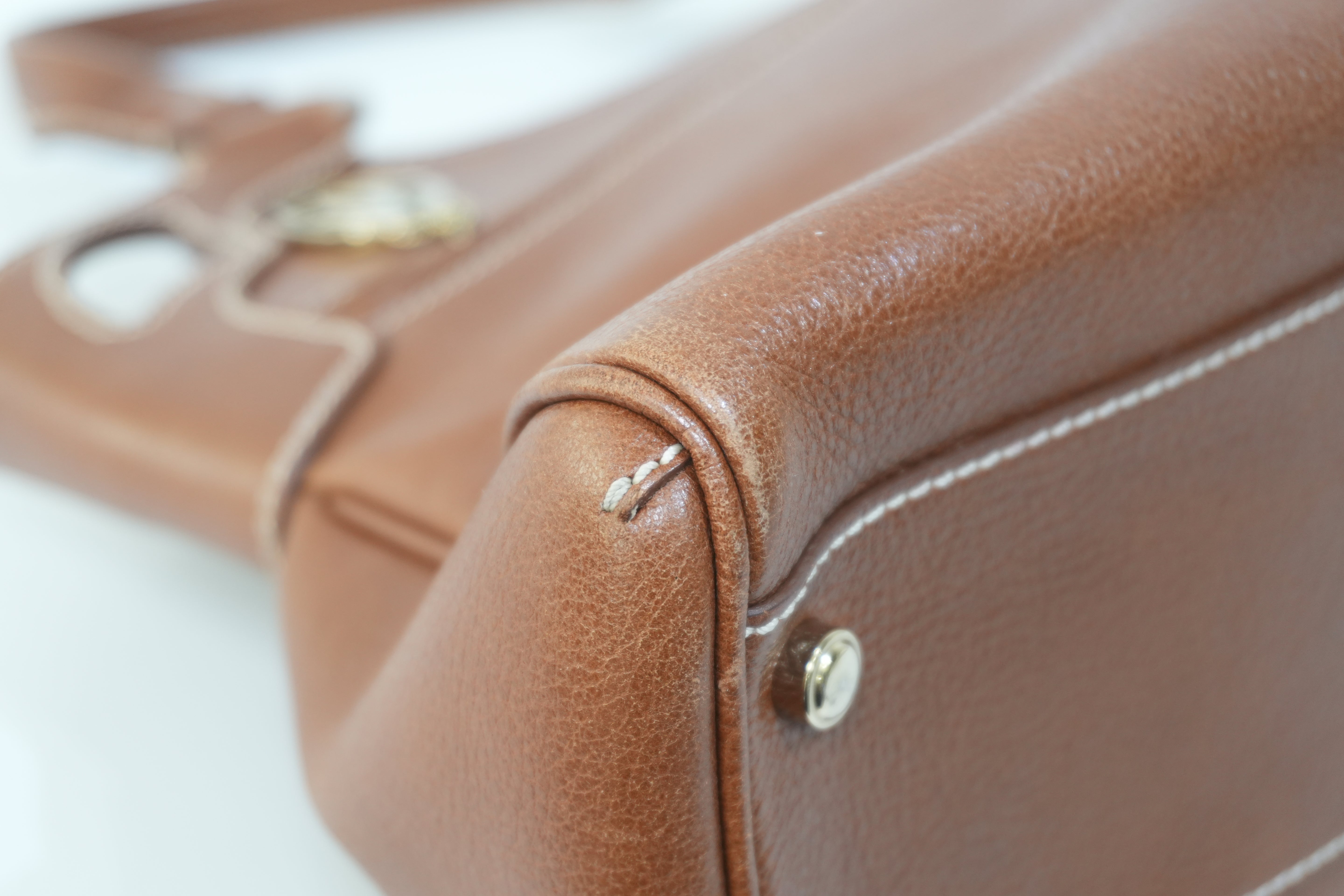 Pre-owned Cartier Marcello Handbag Brown